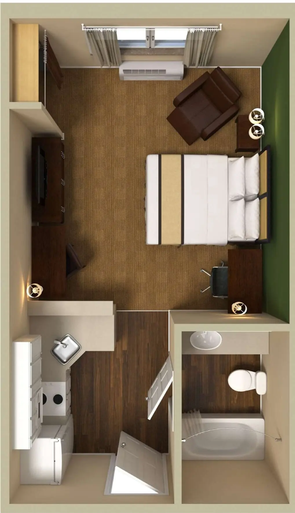 Studio, 1 Queen Bed, Accessible, Non Smoking Studio, 1 Queen Bed, Accessible, Non Smoking