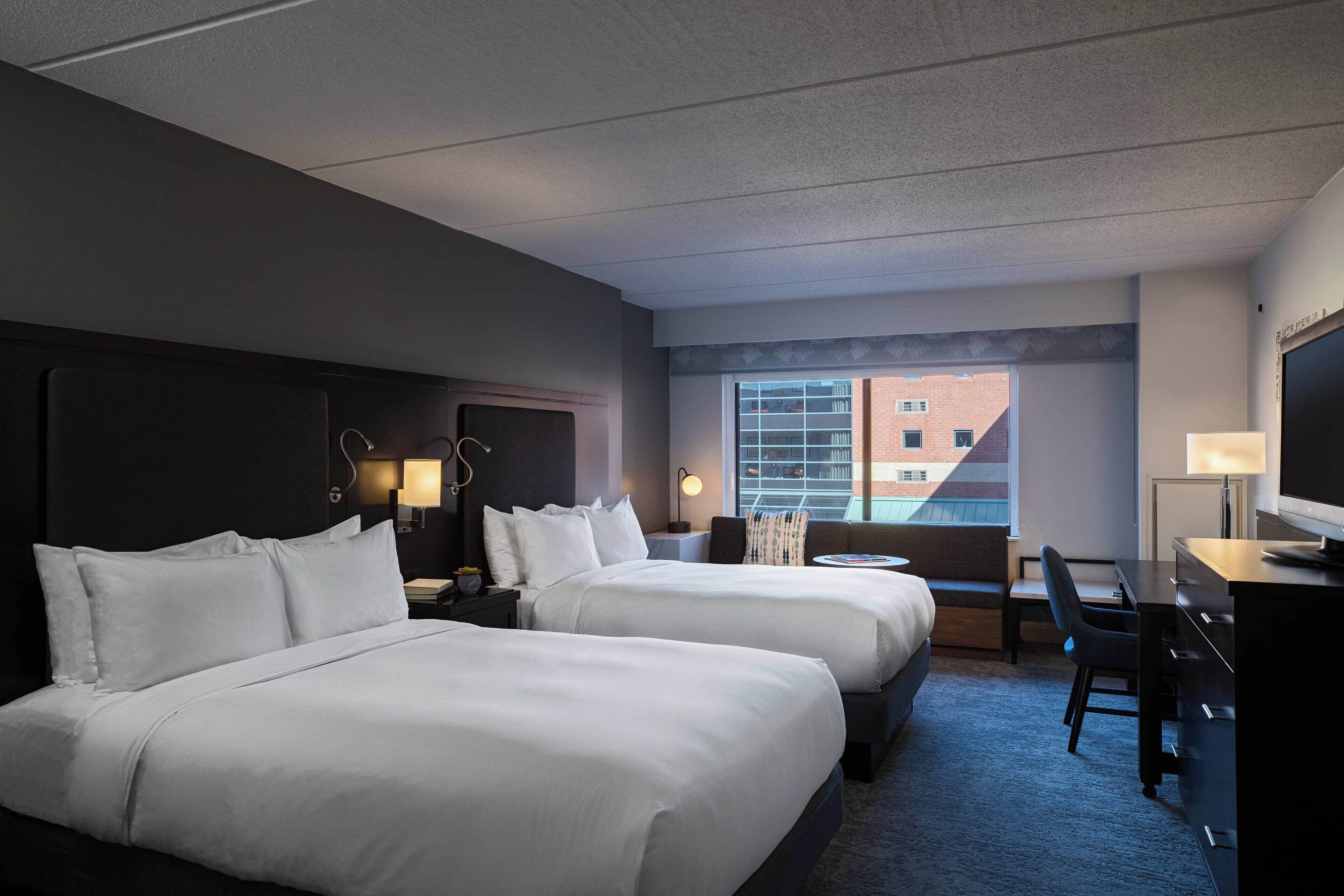 Room, 2 Double Beds (Mobility/Hearing Access, Roll-In Shwr)