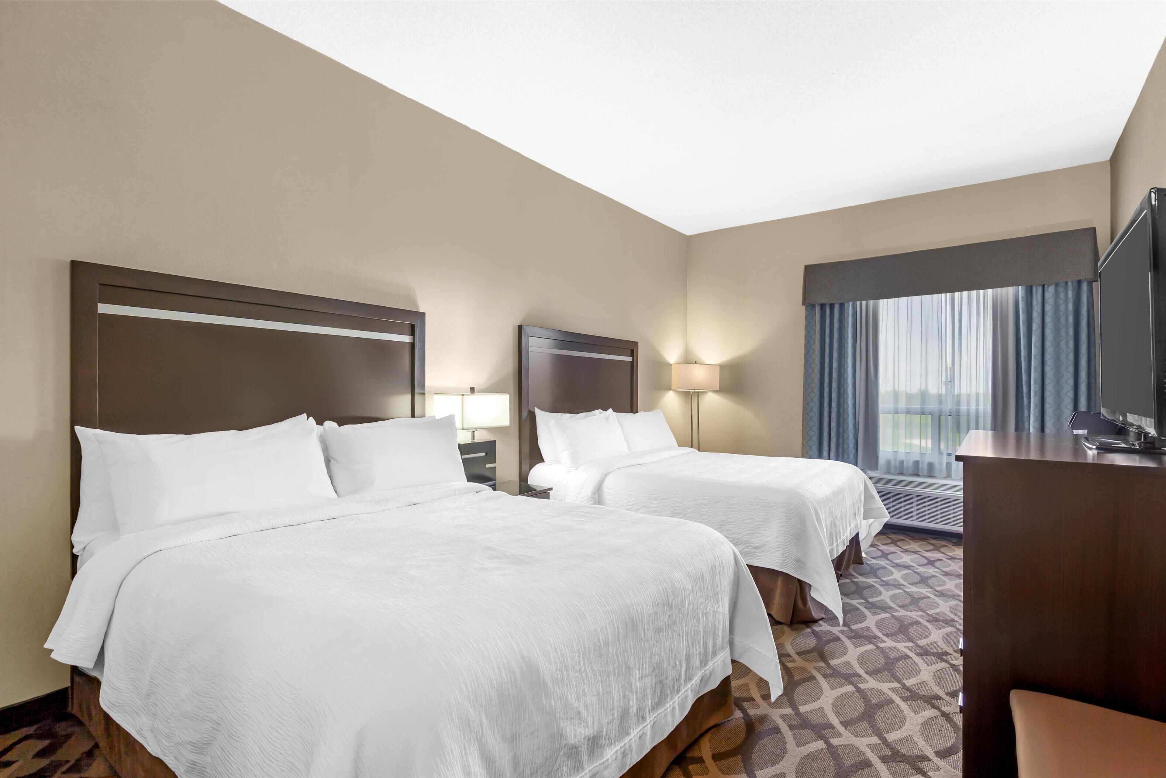 Standard Room, 2 Queen Beds, Non Smoking, Refrigerator & Microwave