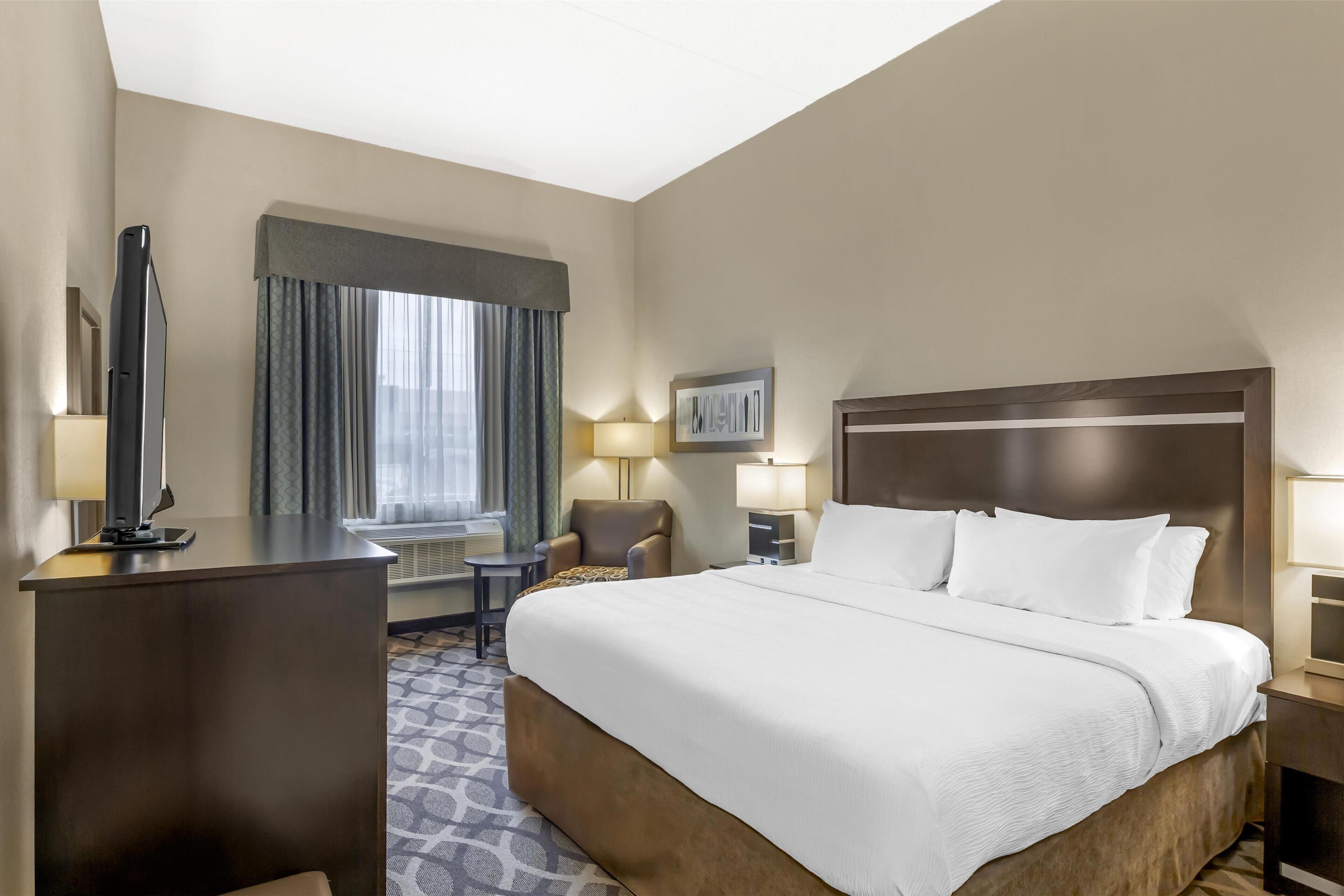 Standard Room, 1 King Bed, Non Smoking, Refrigerator & Microwave