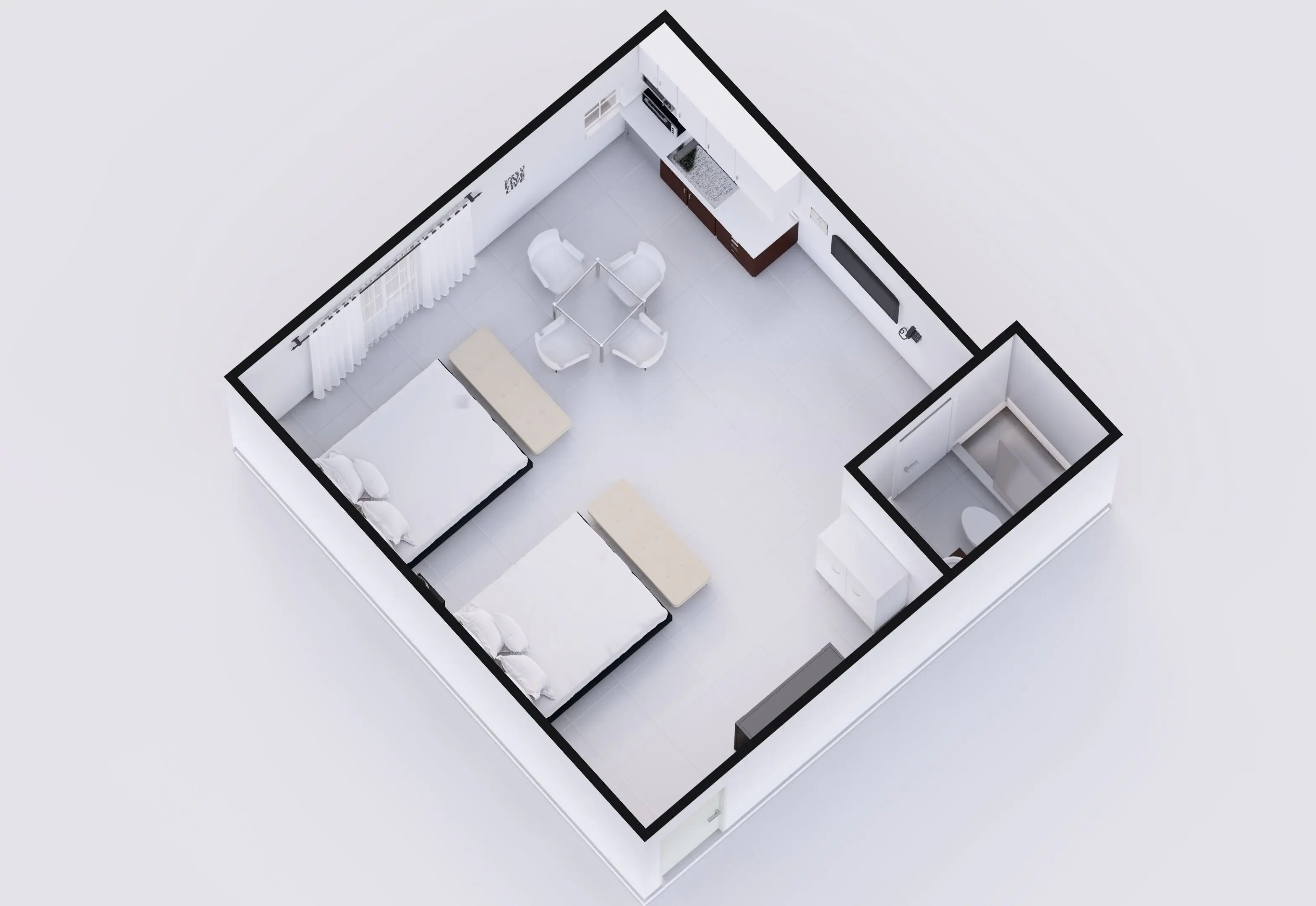 Studio, 2 Queen Beds, Kitchen Studio, 2 Queen Beds, Kitchen
