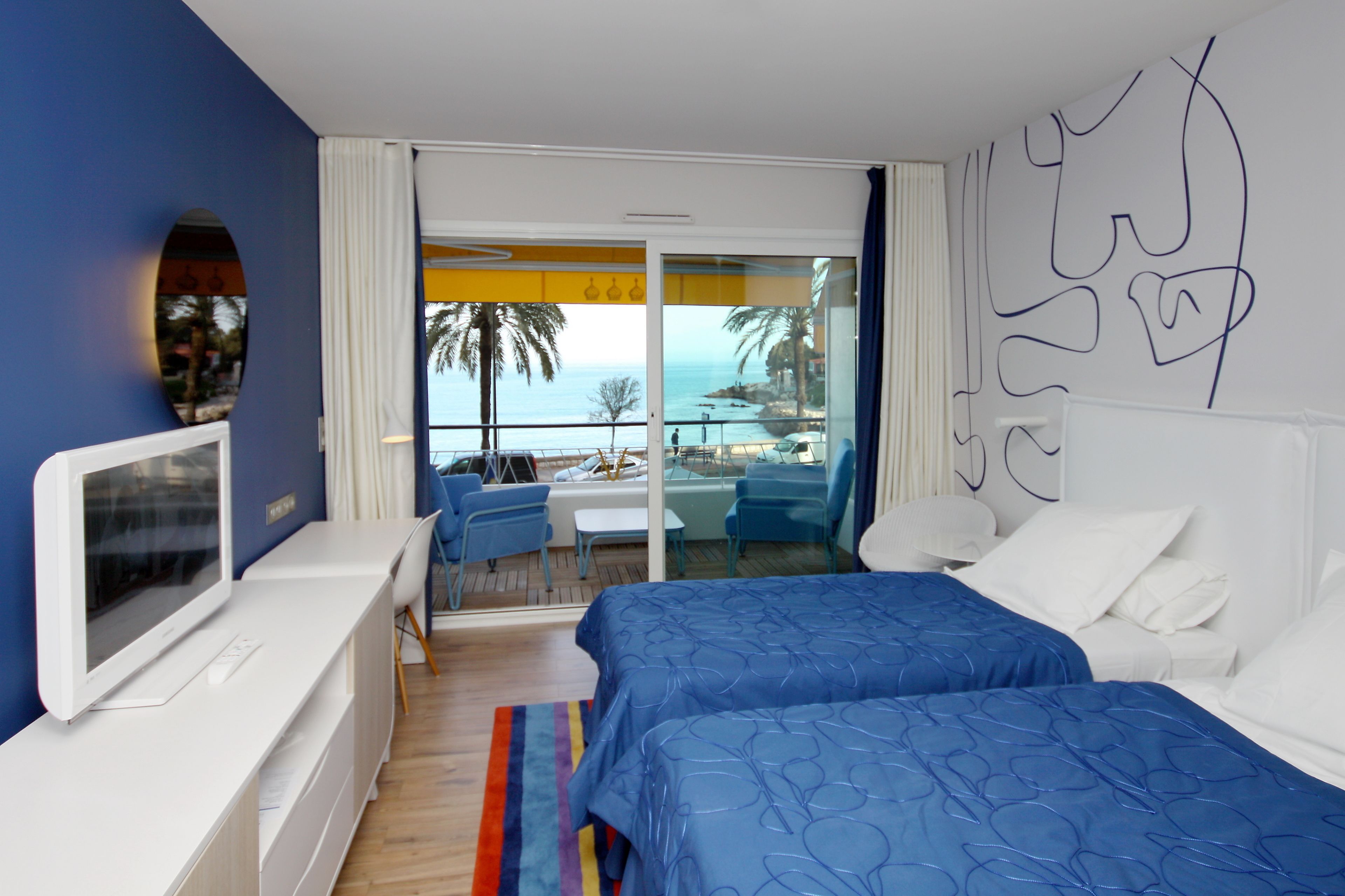Deluxe Room, 2 Twin Beds, Balcony, Sea View