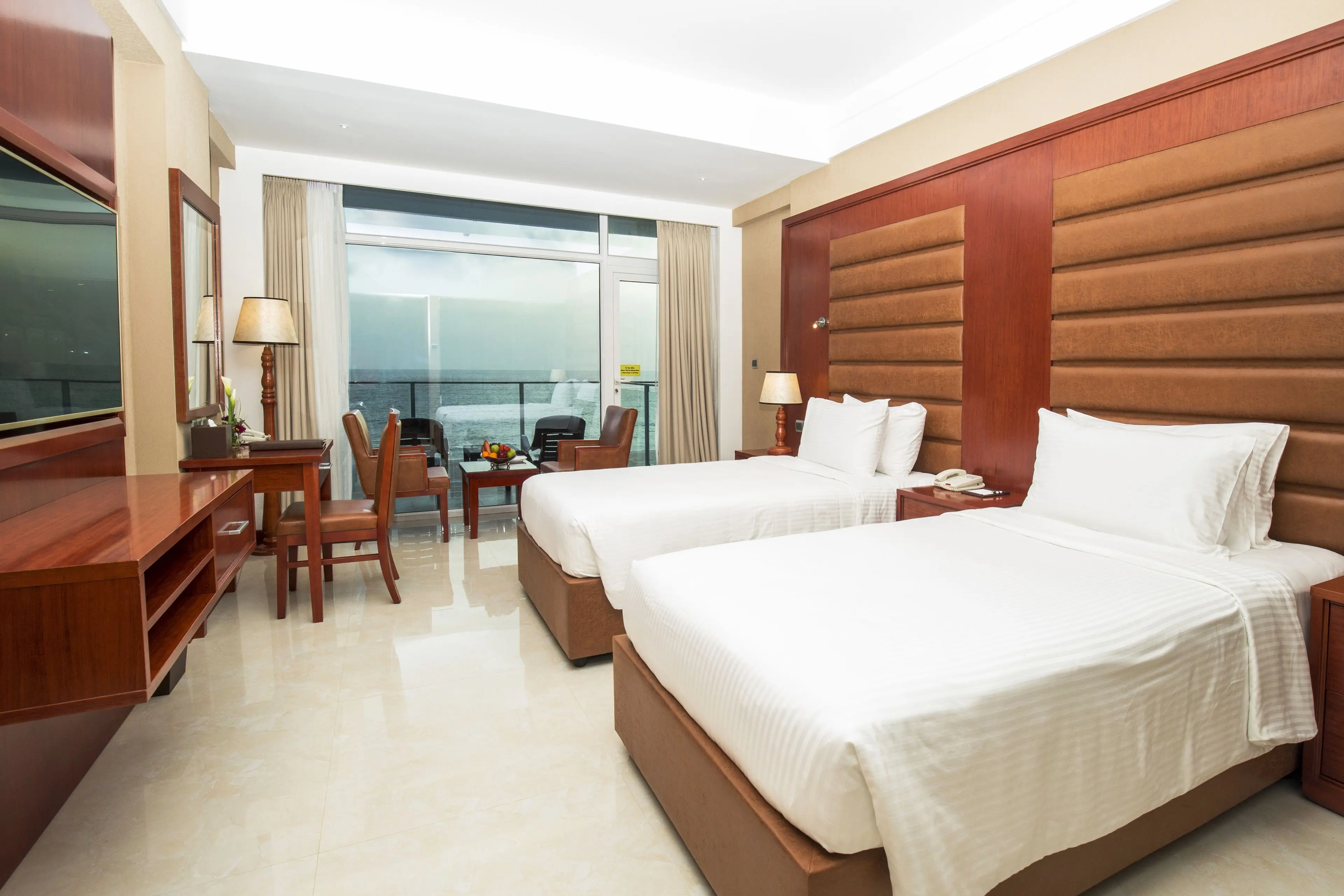 Signature Plus Sea View Twin Room with Complimentary City Tour & Access to Beach Lounge Signature Plus Sea View Twin Room with Complimentary City Tour & Access to Beach Lounge