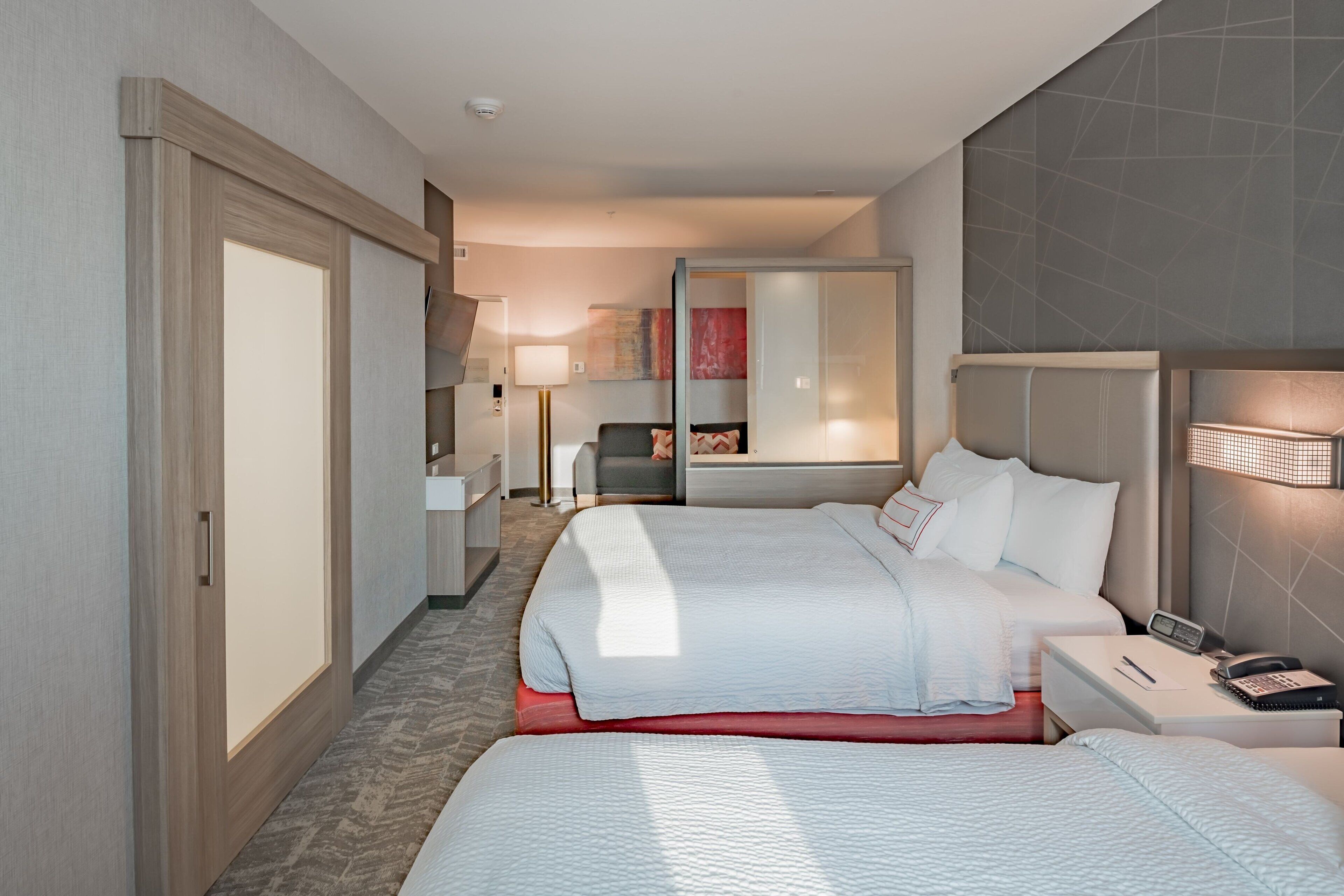 Suite, Multiple Beds, Hearing Accessible (Roll-in Shower)