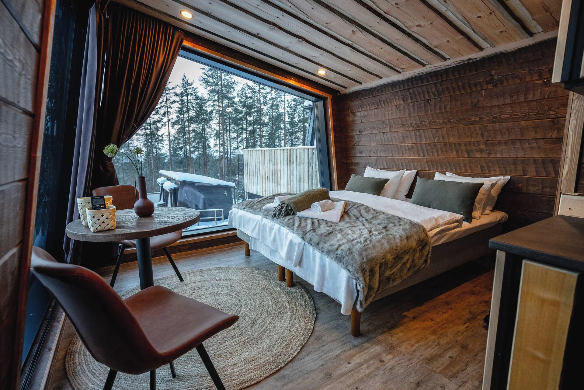 Panoramic Double Room, 1 King Bed, Sauna