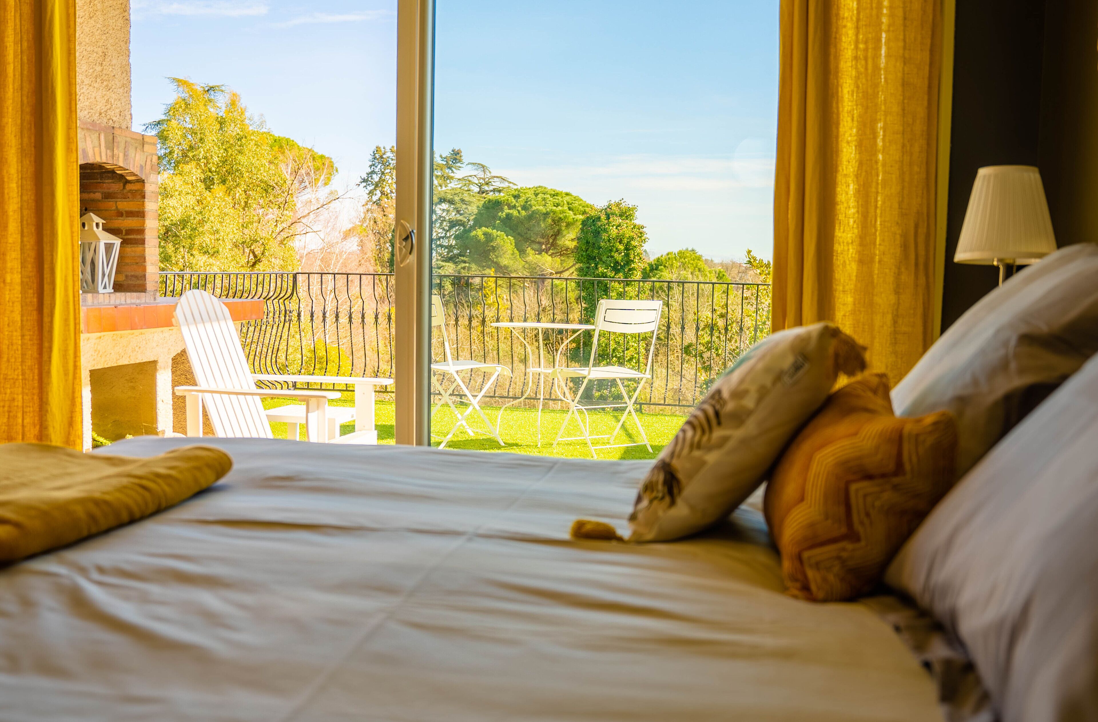 Panoramic Double Room, Private Bathroom, Garden View