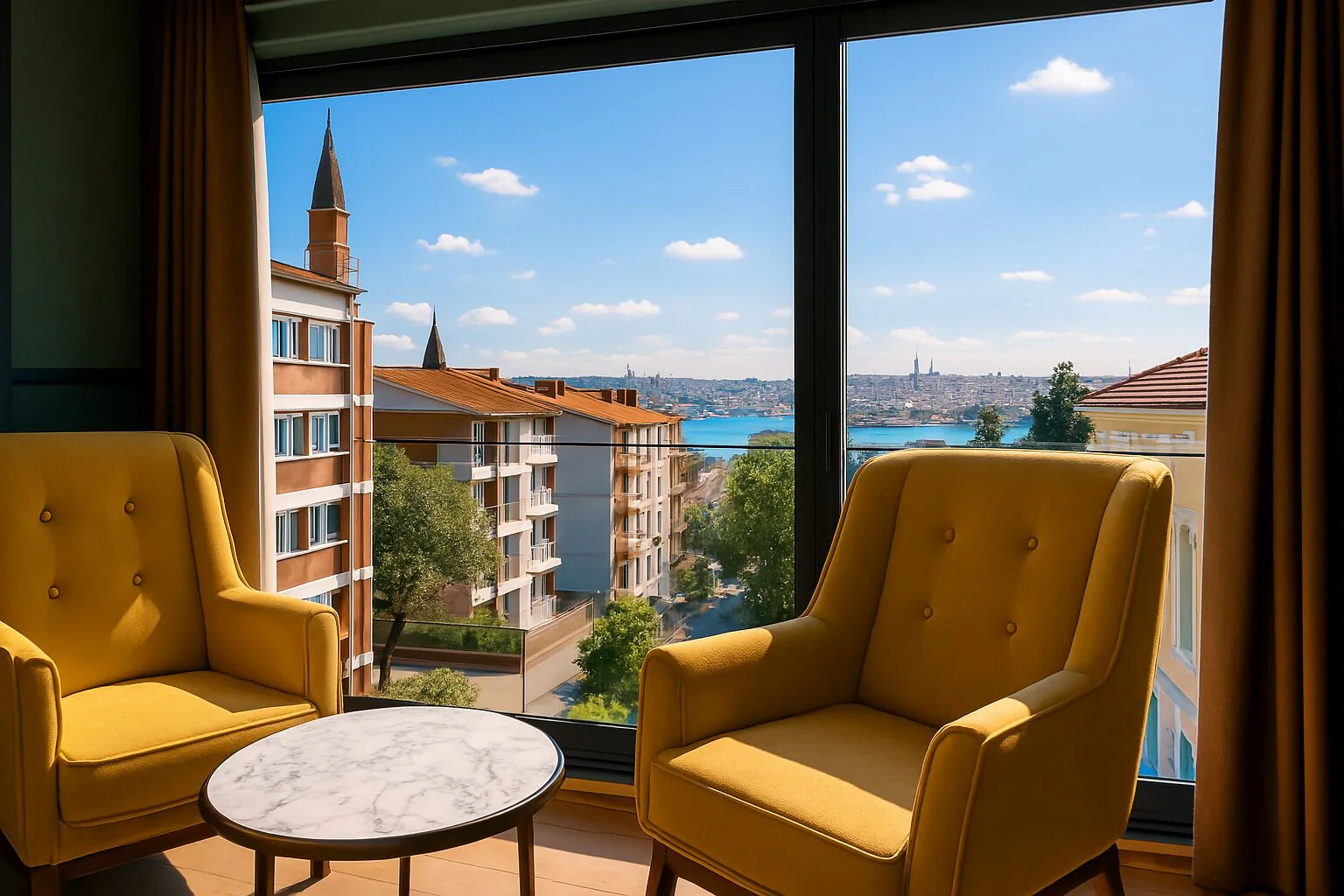 Deluxe Double Room, 1 Queen Bed, Jetted Tub, Sea View