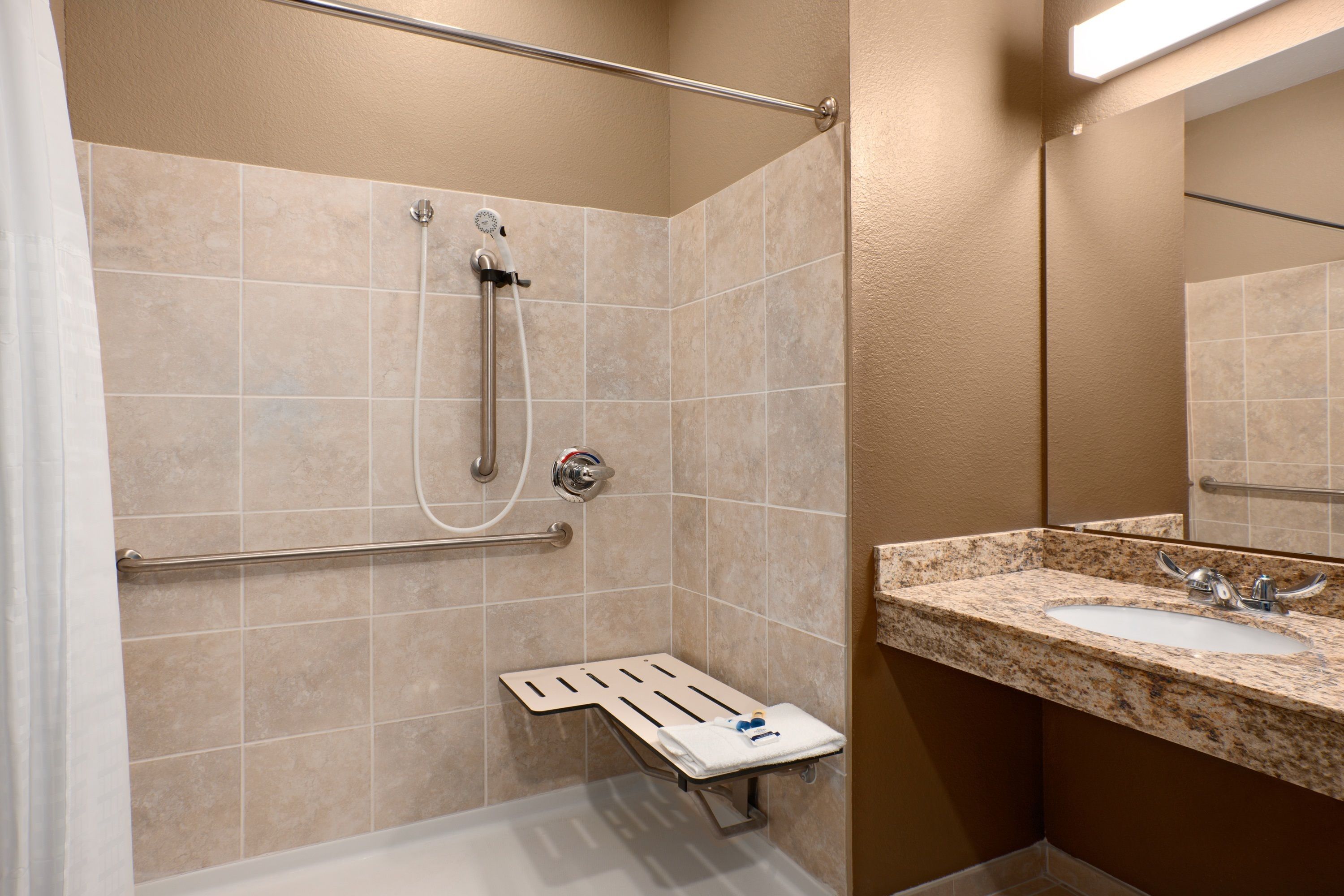 Basic Room, 2 Queen Beds, Accessible, Non Smoking (Mobility/Hearing, Tub w/ Grab Bars)