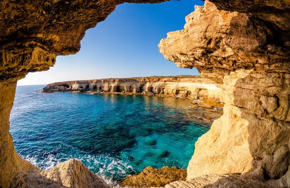 Sea caves panorama (Ayia Napa, Cyprus)