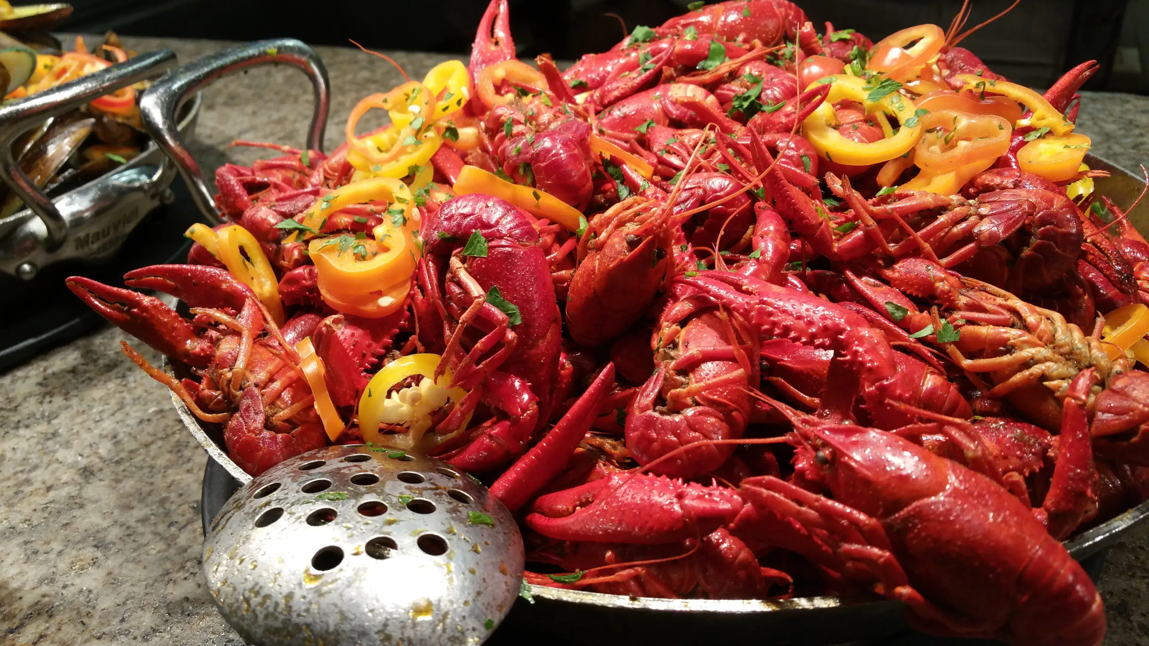 Cooked crayfish buffet Cooked crayfish buffet