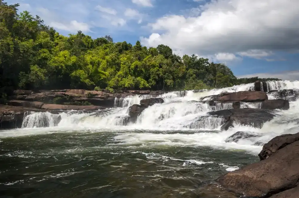 Tatai Waterfall : Koh Kong, Cambodia. Found on the Tatai River, the water being fed from the Cardamoim mountains.