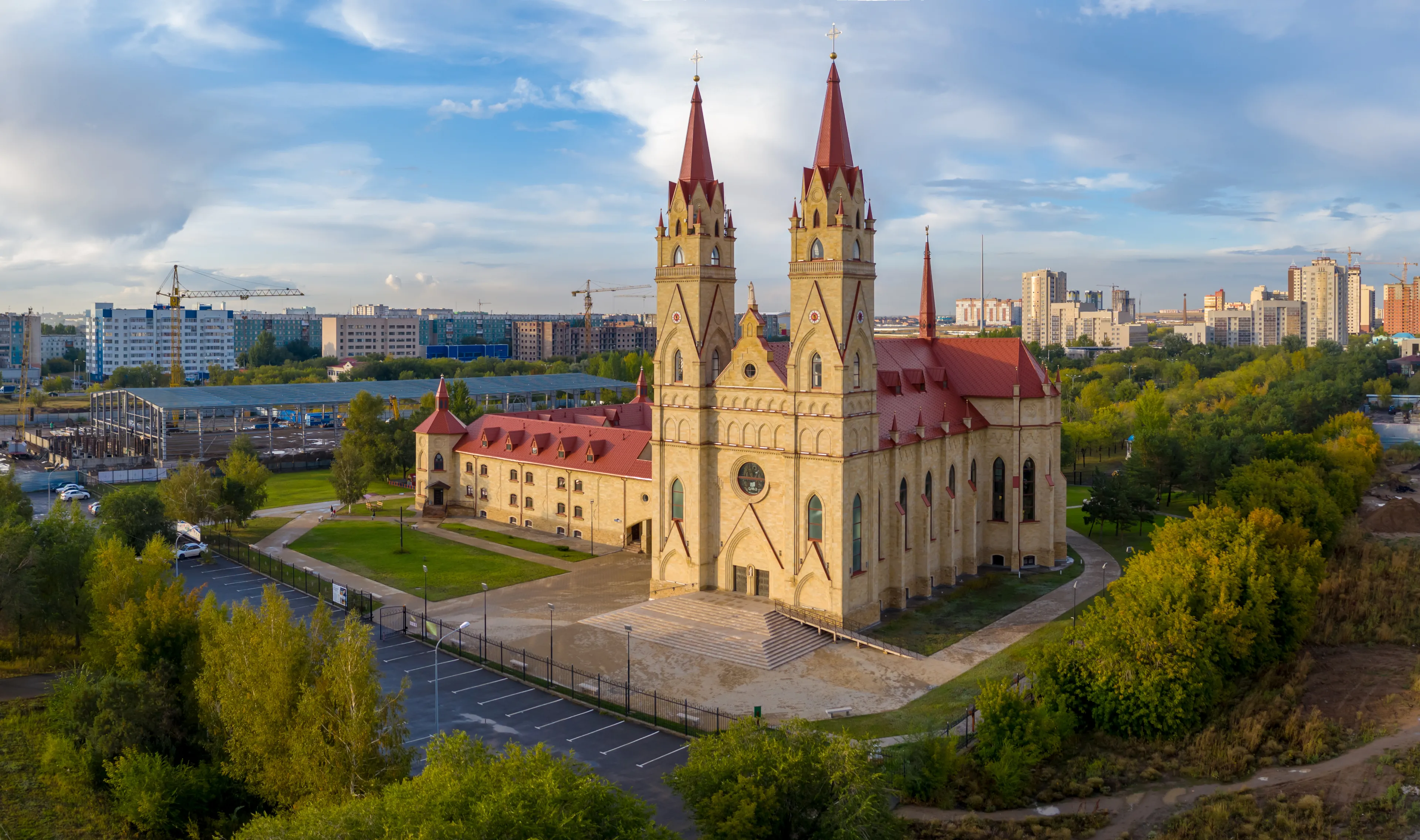 catholic church in Karaganda city, Kazakhstan