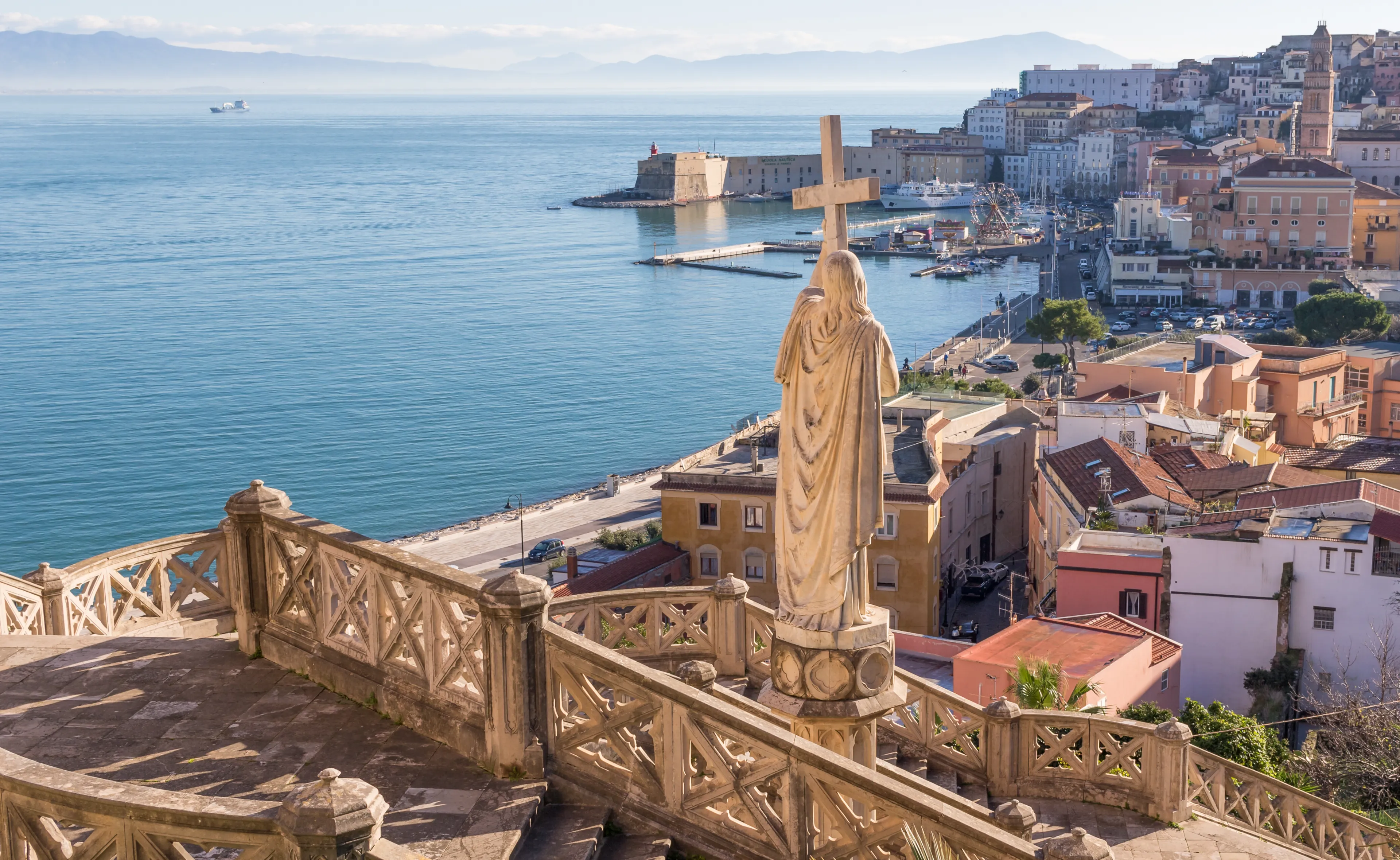 Gaeta, Italy - one of the most spectacular cities along the Tyrrhenian Sea, Gaeta displays an amazing Medieval Old Town, famous of its churches and fortifications