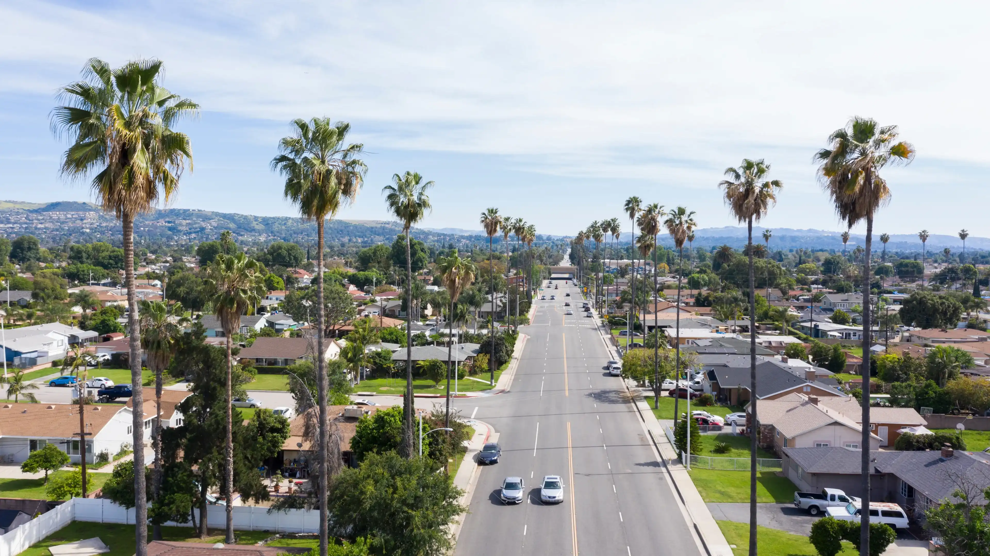 Daytime aerial view of the urban center of West Covina, California. Daytime aerial view of the urban center of West Covina, California.