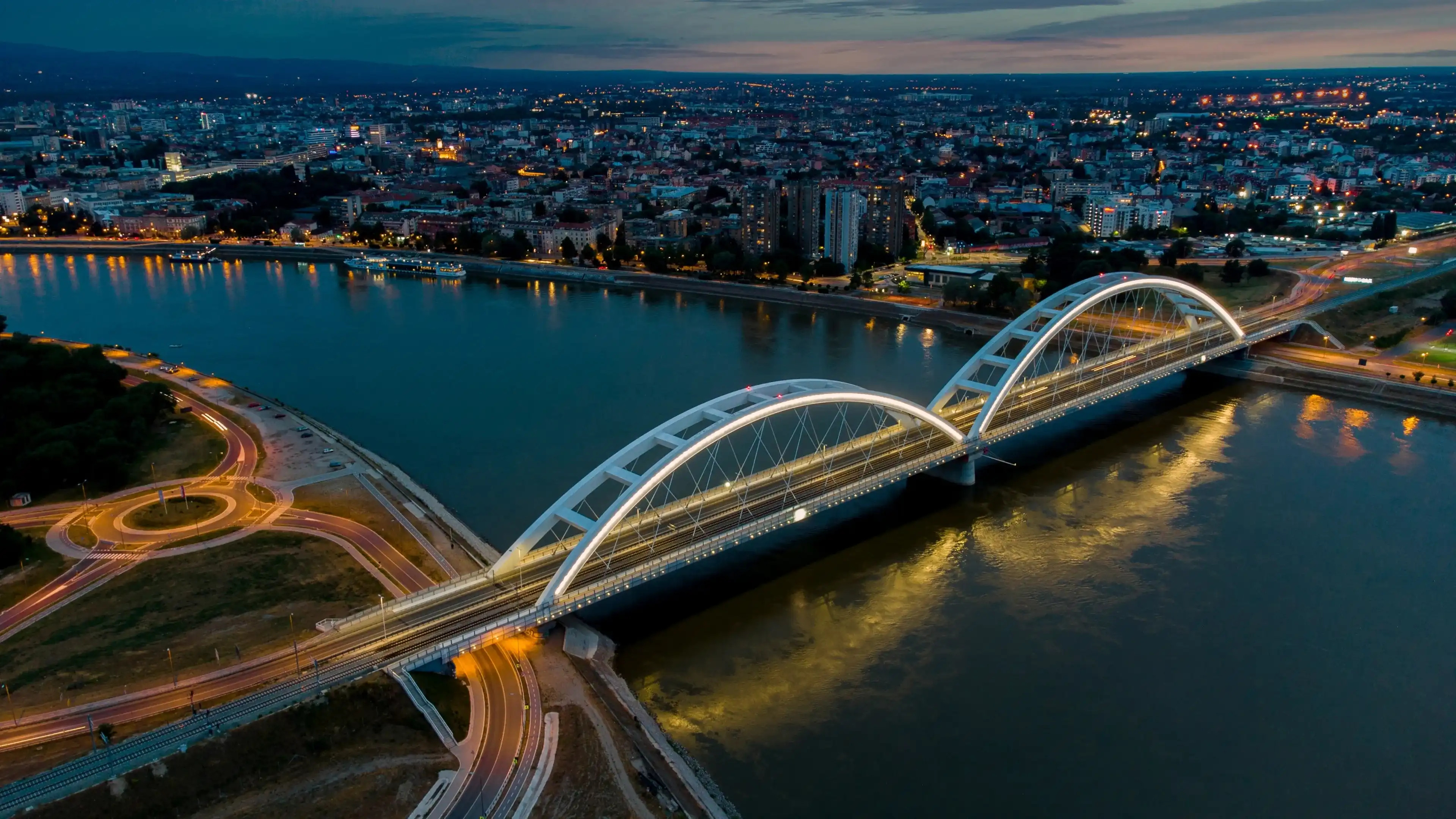 bridge in Novi Sad, Serbia