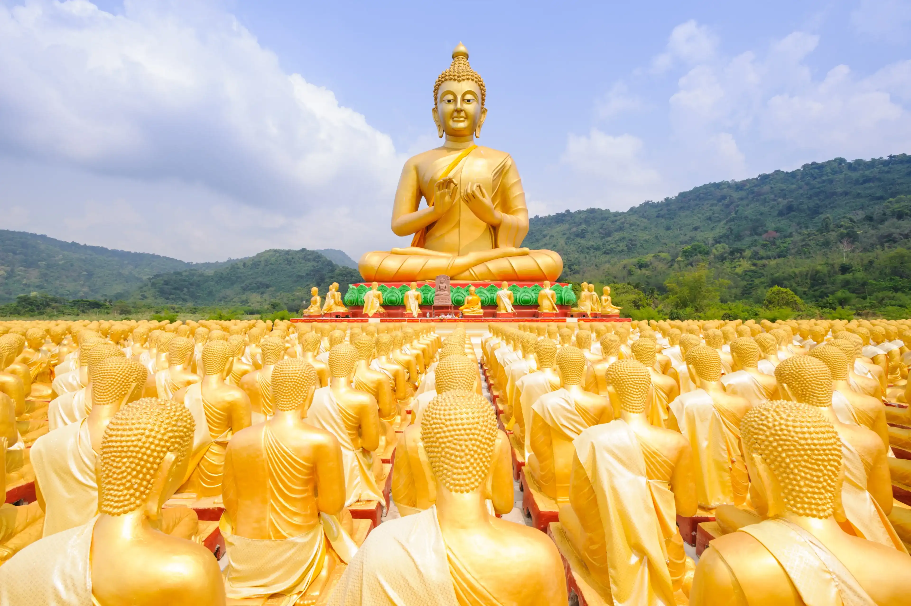 Ancient Lord Buddha Statue Nakhon Nayok Province in thailand Ancient Lord Buddha Statue Nakhon Nayok Province in thailand