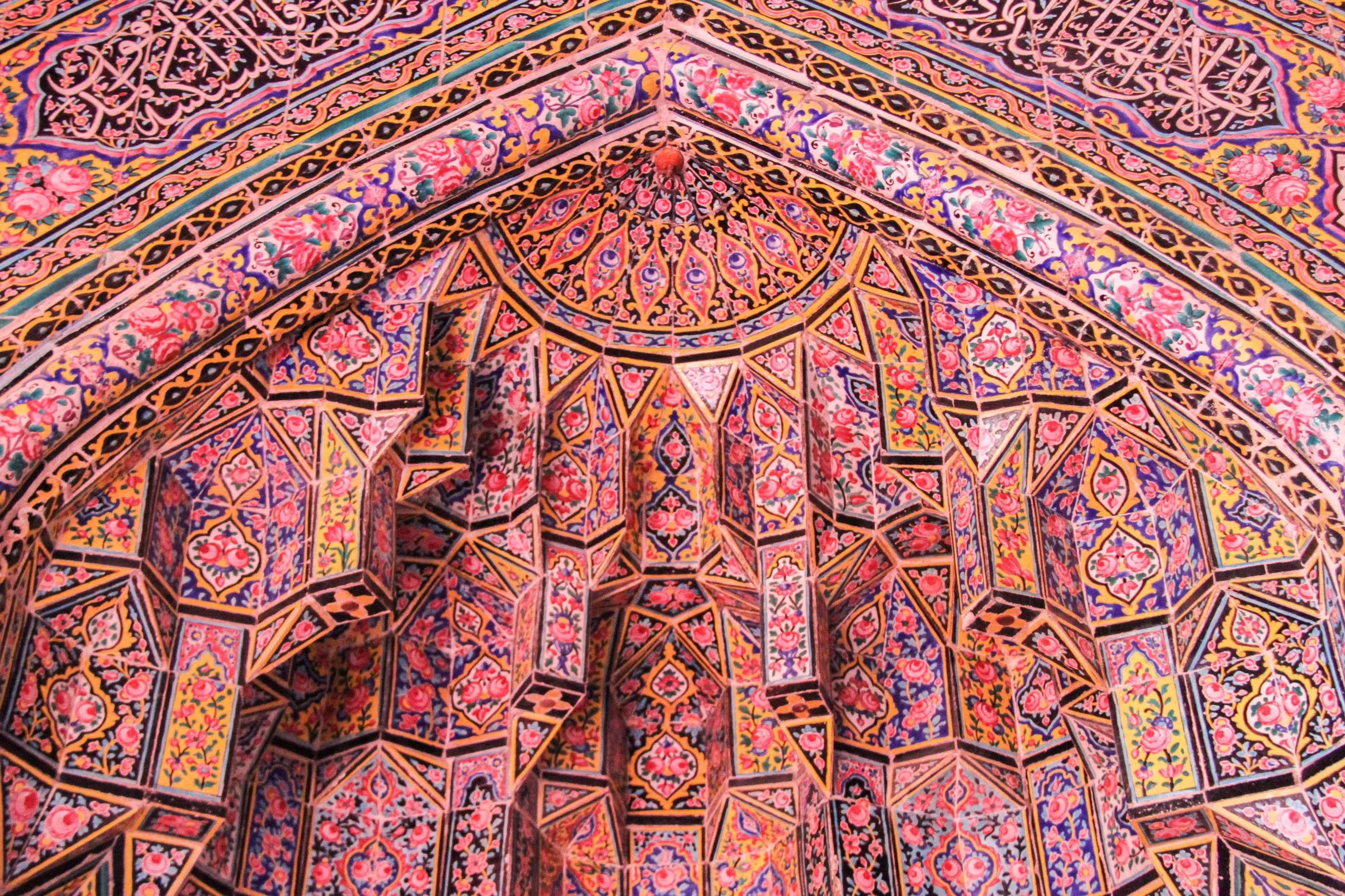 Lahore/Pakistan - 05/12/2019 photo of the interior of the Wazir Khan Mosque