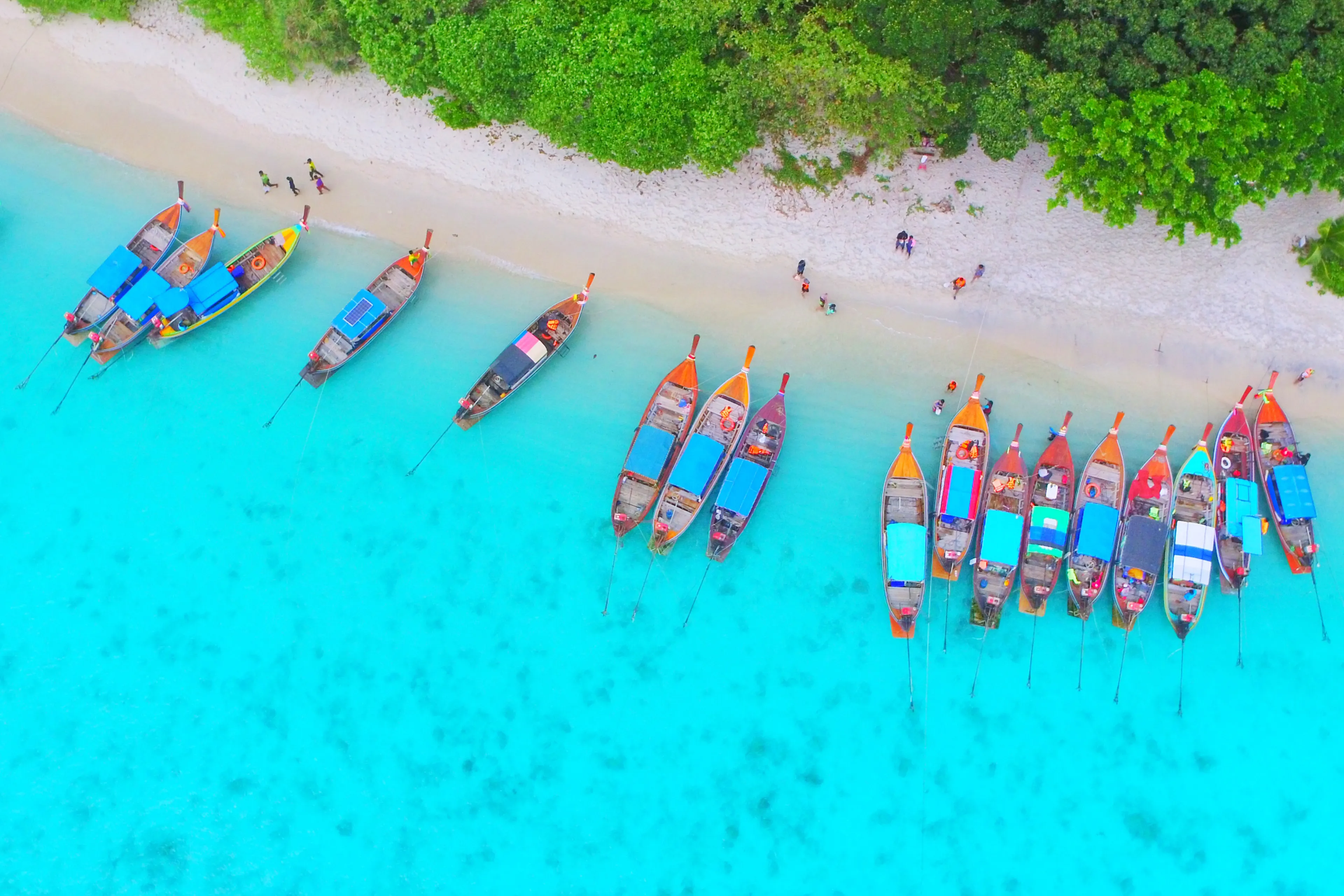 Koh Lipe, Andaman sea, Thailand, view from a high angle.