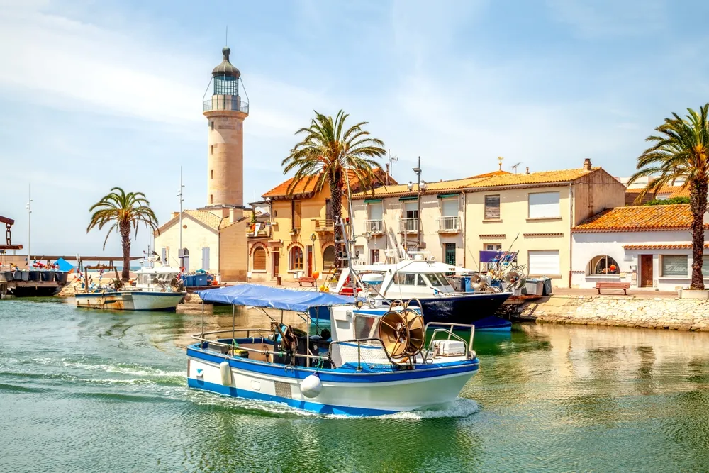 Old city of La Grau Du Roi, France 