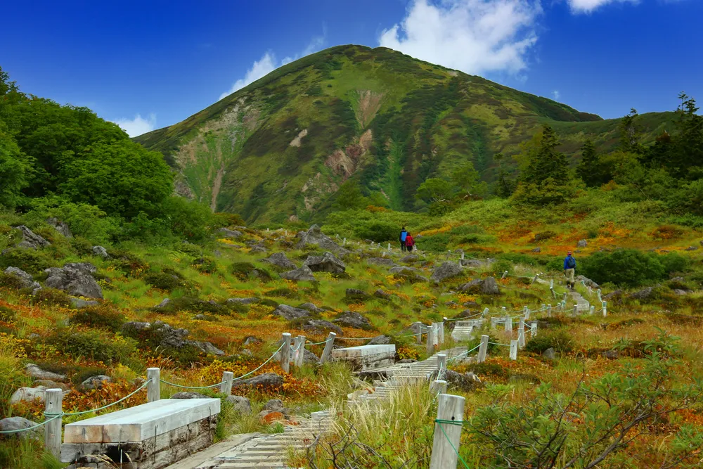road to mt.hiuchi in autumn, myoko city,niigata prefecture,japan