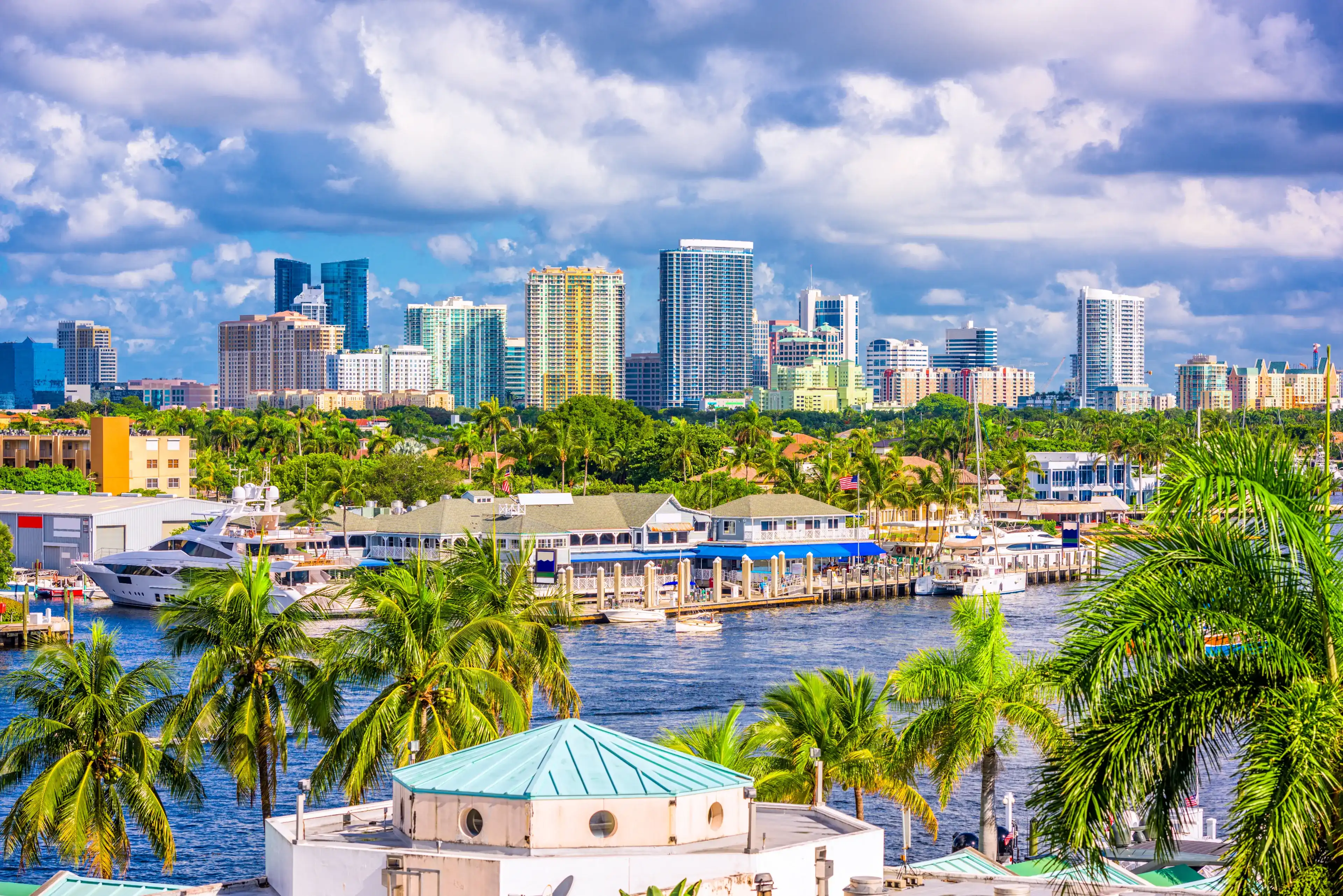 Fort Lauderdale, Florida, USA skyline.