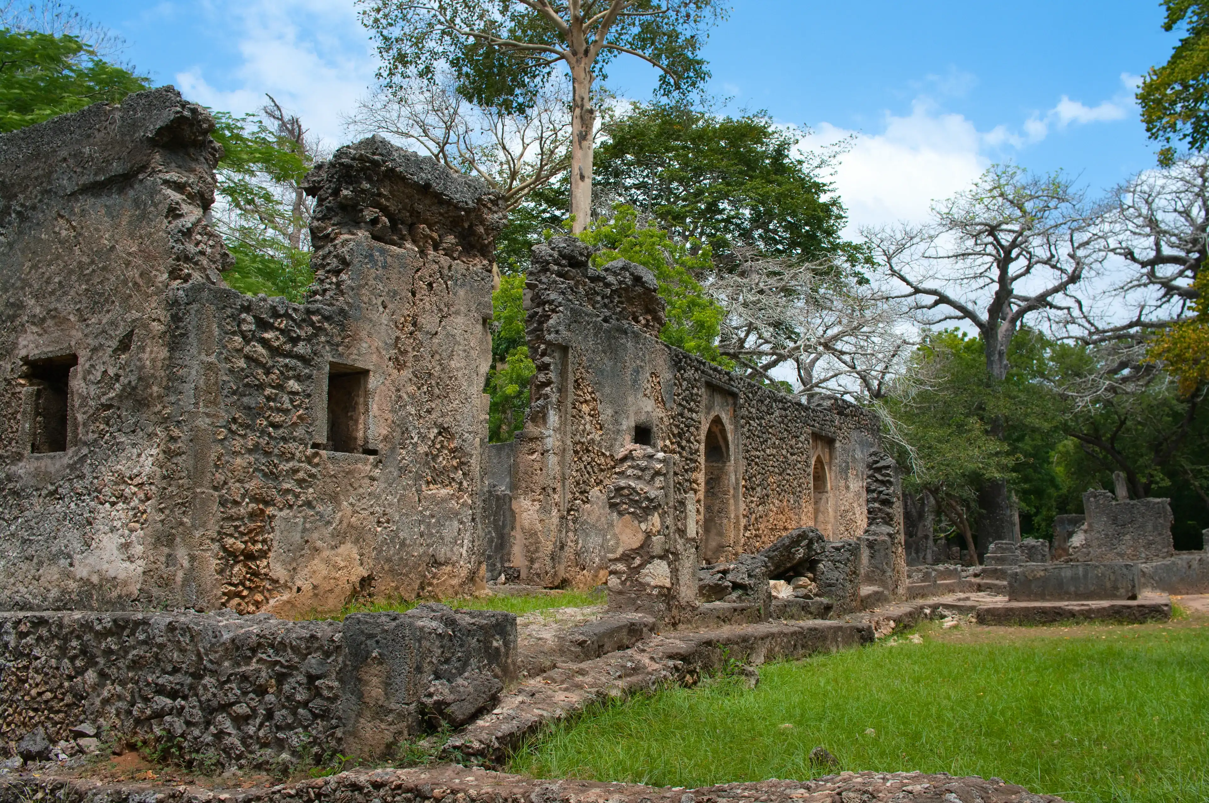 Remains of Gede, near the town Malindi in Kenya, Africa