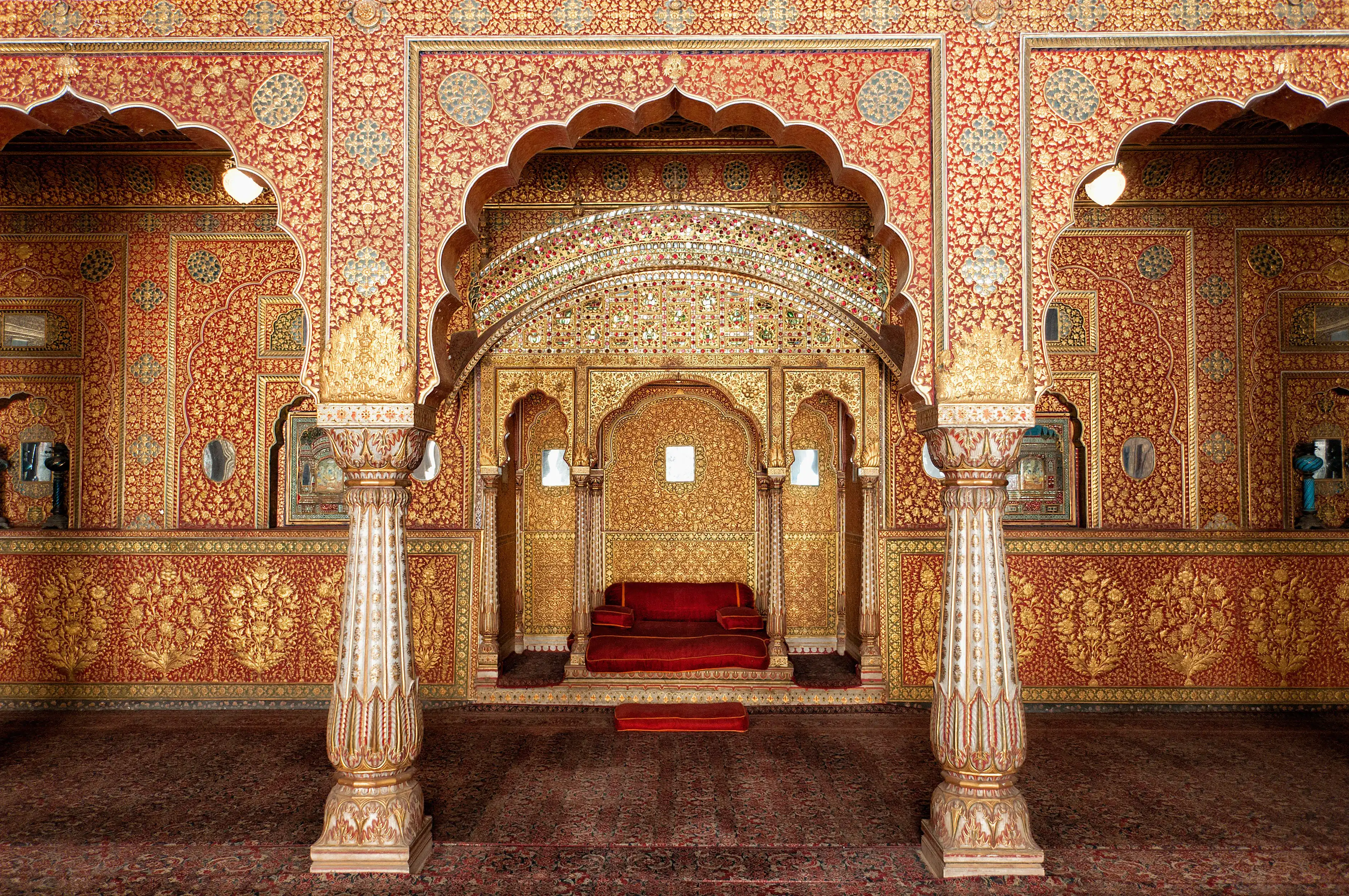 Audience Hall in Junagarh Fort, Bikaner, India Audience Hall in Junagarh Fort, Bikaner, India
