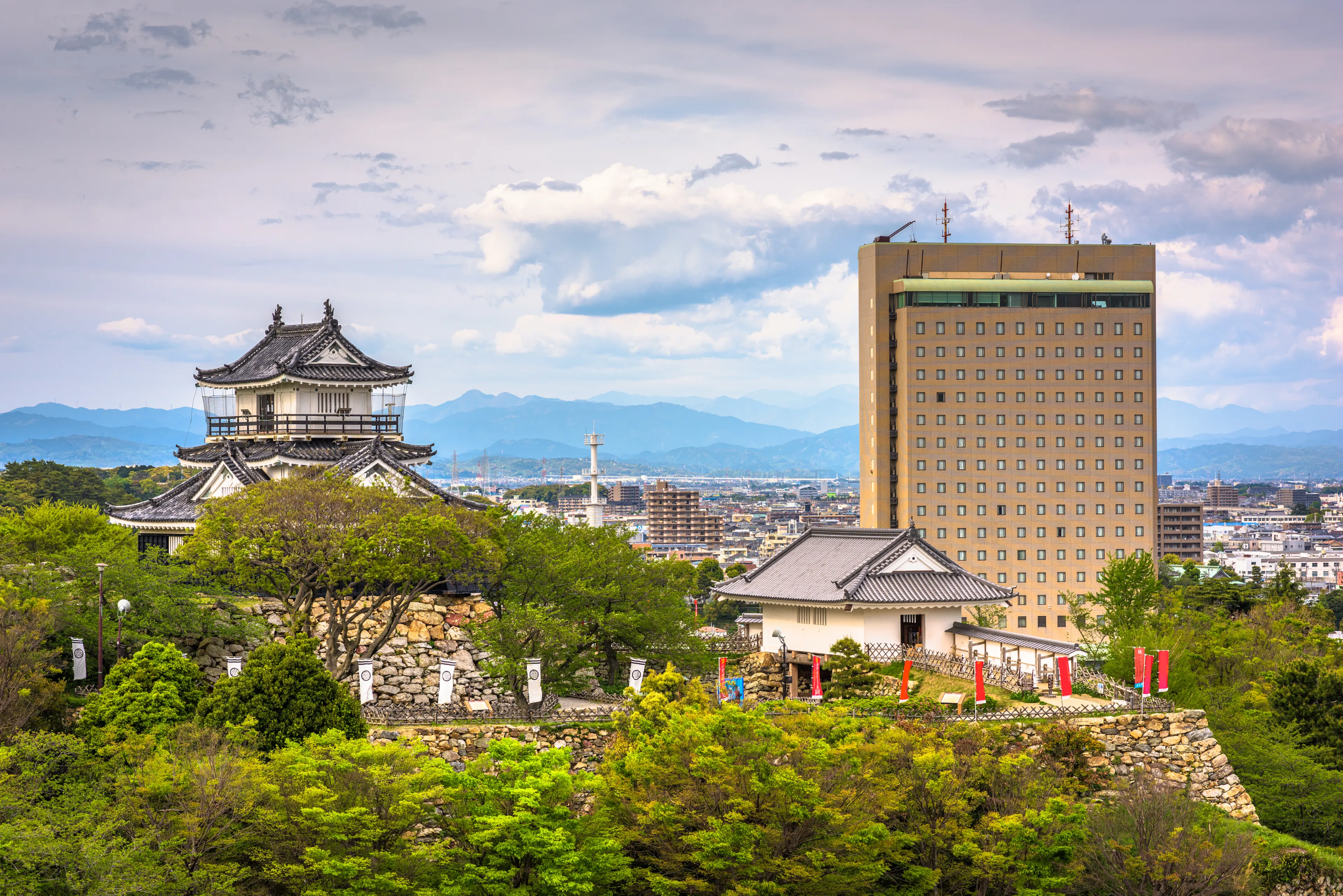 Hamamatsu, Shizuoka, Japan cityscape at Hamamatsu Castle.