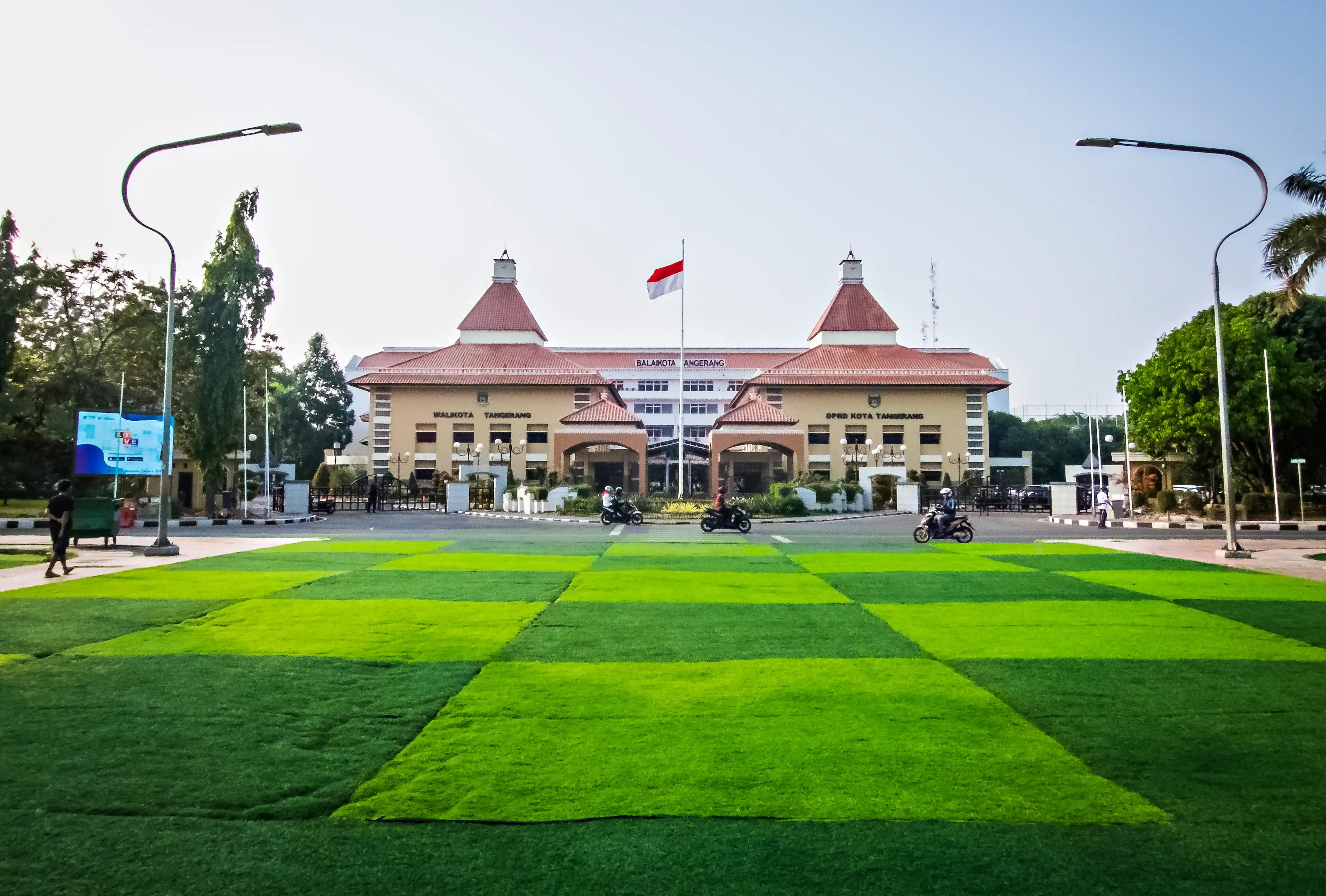 Tangerang, Indonesia : Civic centre and government office of Tangerang City, Banten, Indonesia. Also as a landmark of the city (11/2019).