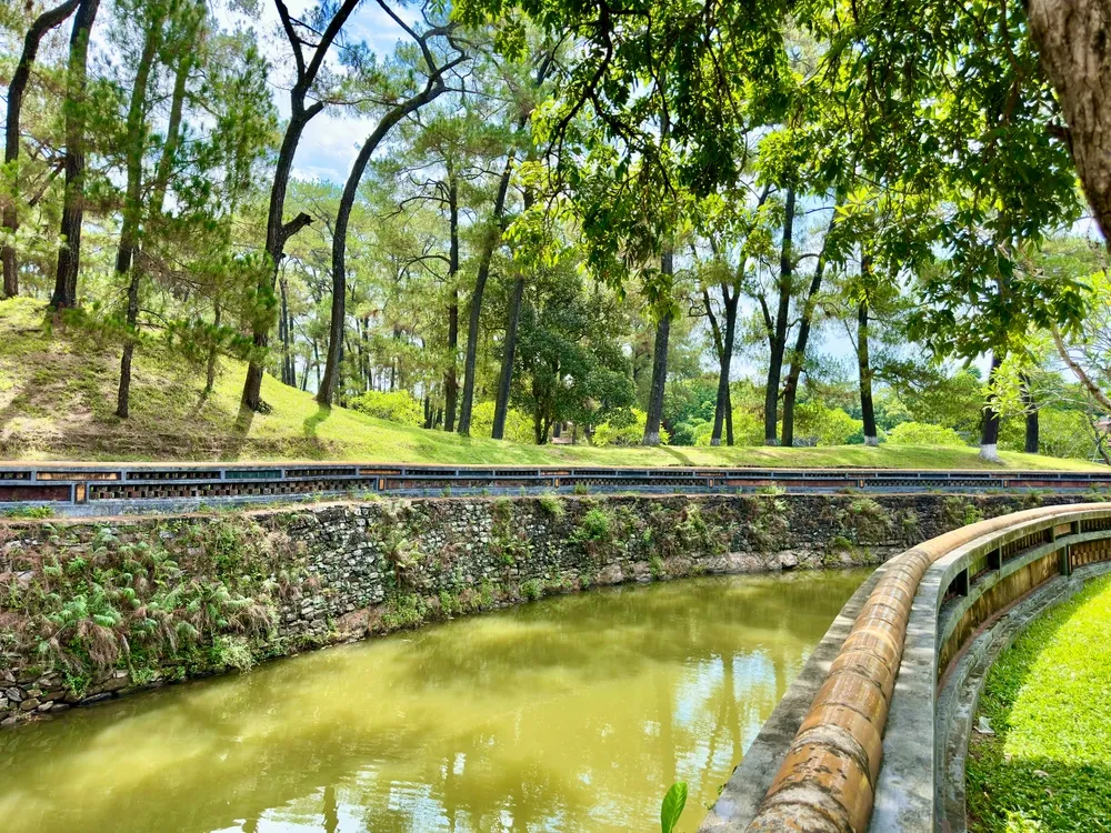 Beautiful scenery at King Tu Duc's tomb - Thuong Ba village, Thuy Xuan ward, Hue city, Vietnam, June 22, 2024