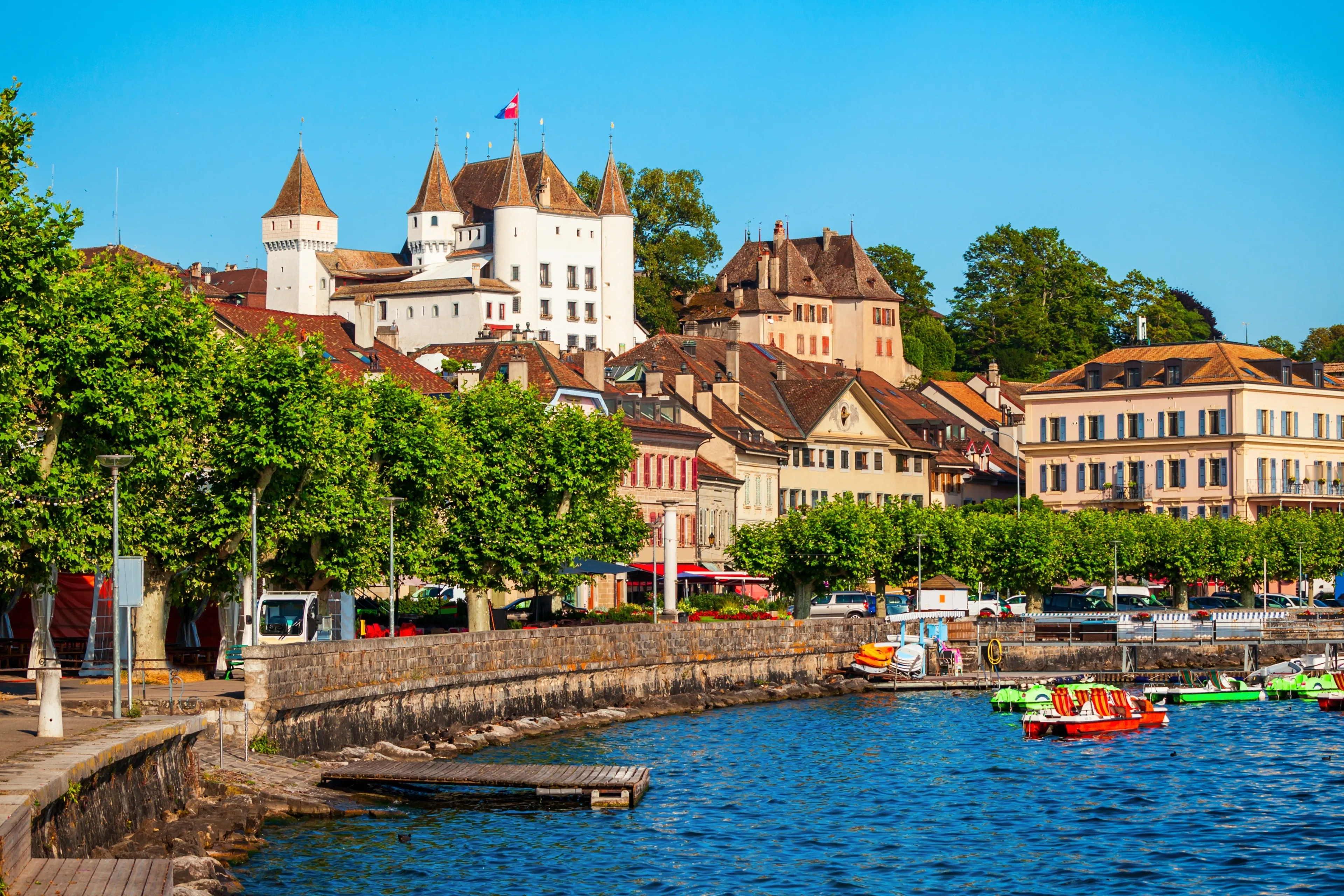 Nyon is a town on the shores of Lake Geneva in the canton of Vaud in Switzerland