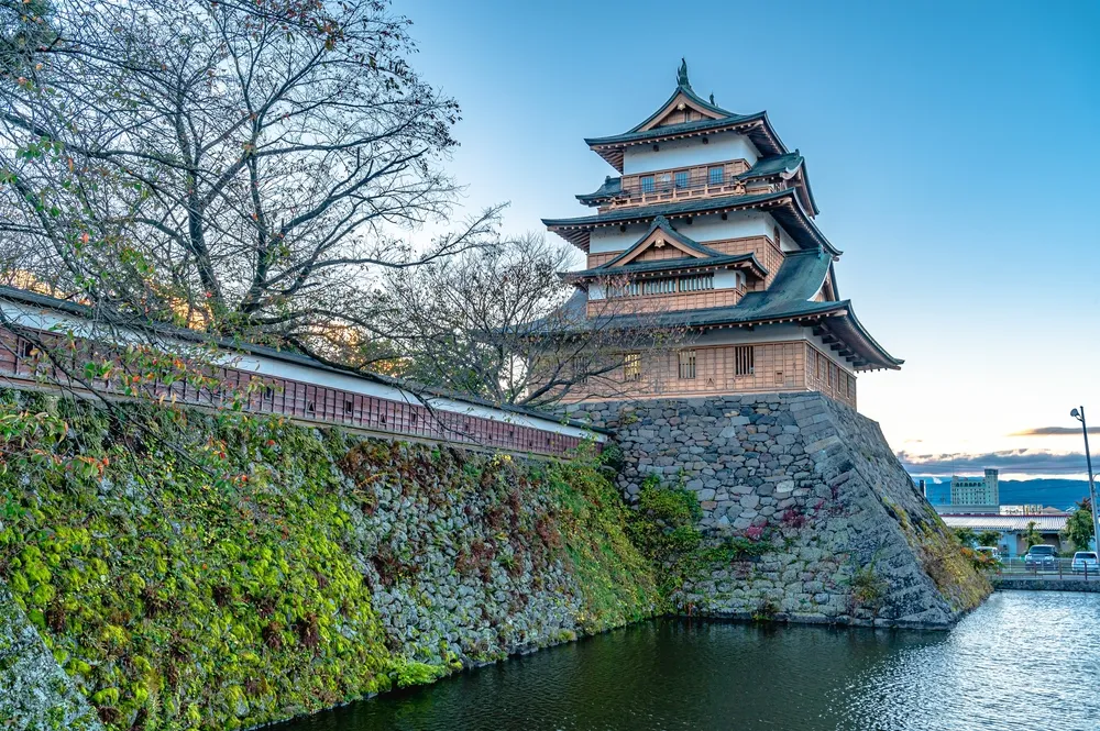 Beautiful landscape of Takashimaya City, Suwa, Nagano, Japan