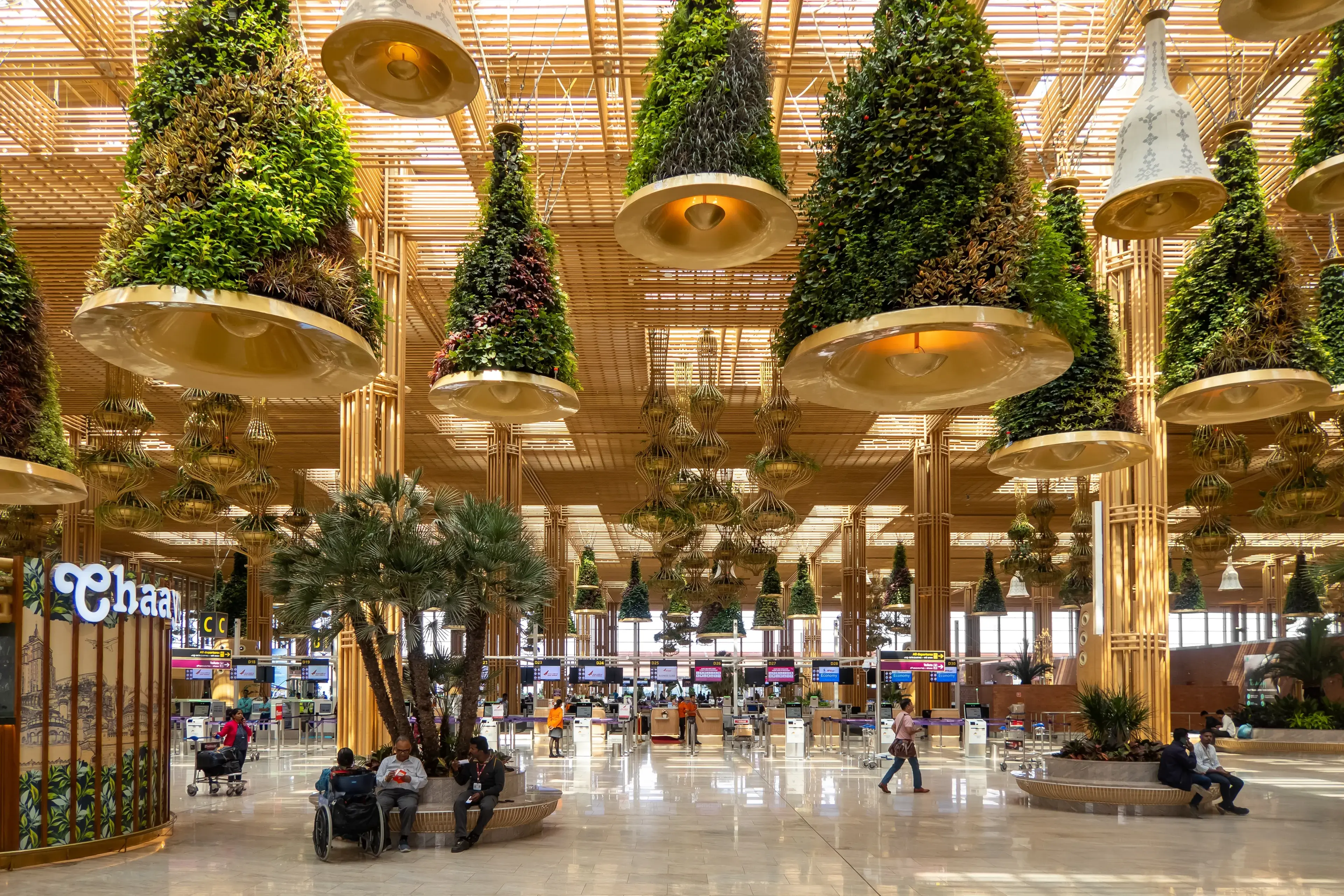 Bengaluru , Karnataka, India -December 06, 2023 : Newly established Terminal 2 building in Kempe Gowda International airport, Bengaluru. Bengaluru , Karnataka, India -December 06, 2023 : Newly established Terminal 2 building in Kempe Gowda International airport, Bengaluru.