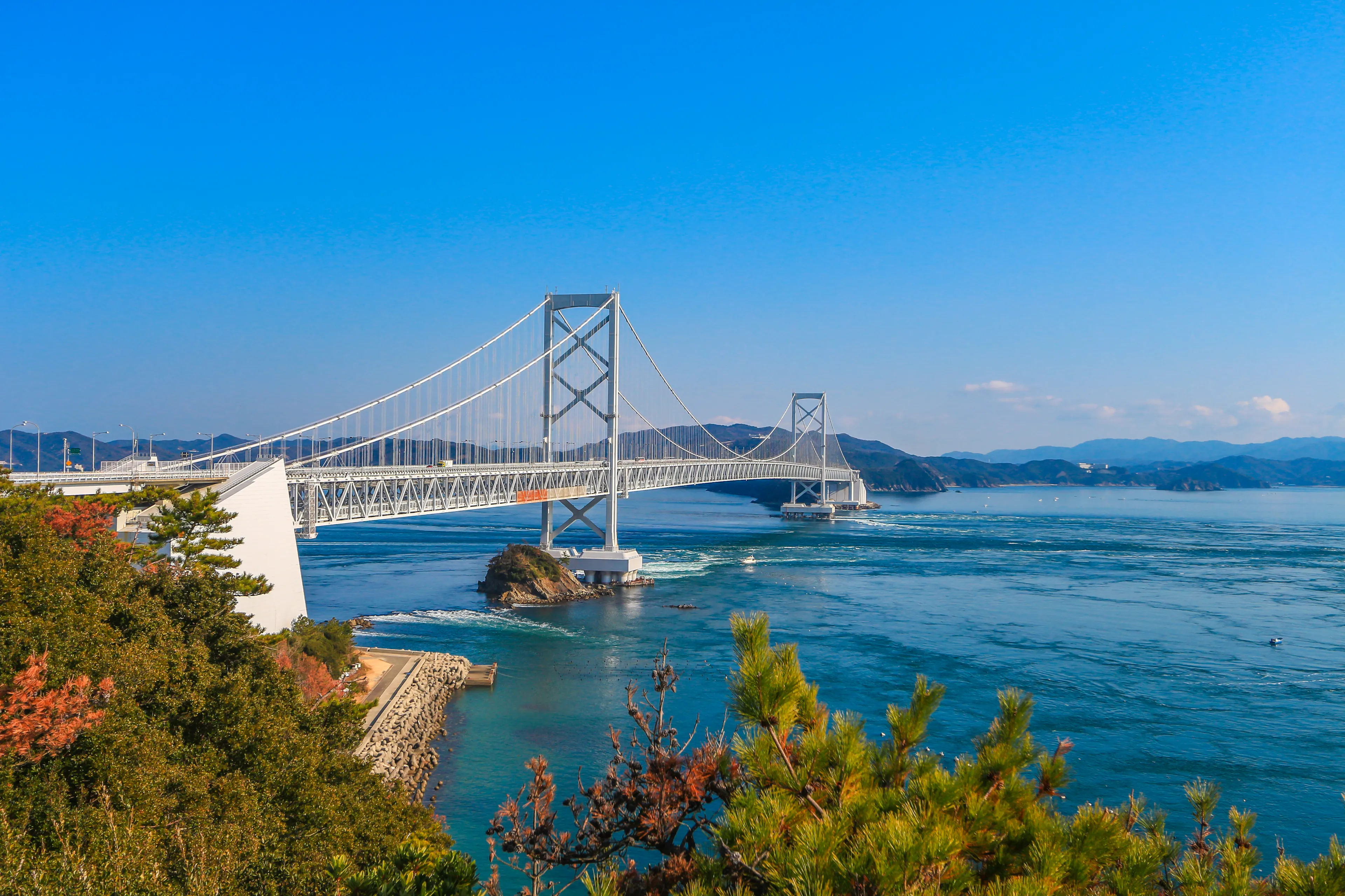 naruto bridge is awesome structure at tokushima,Japan