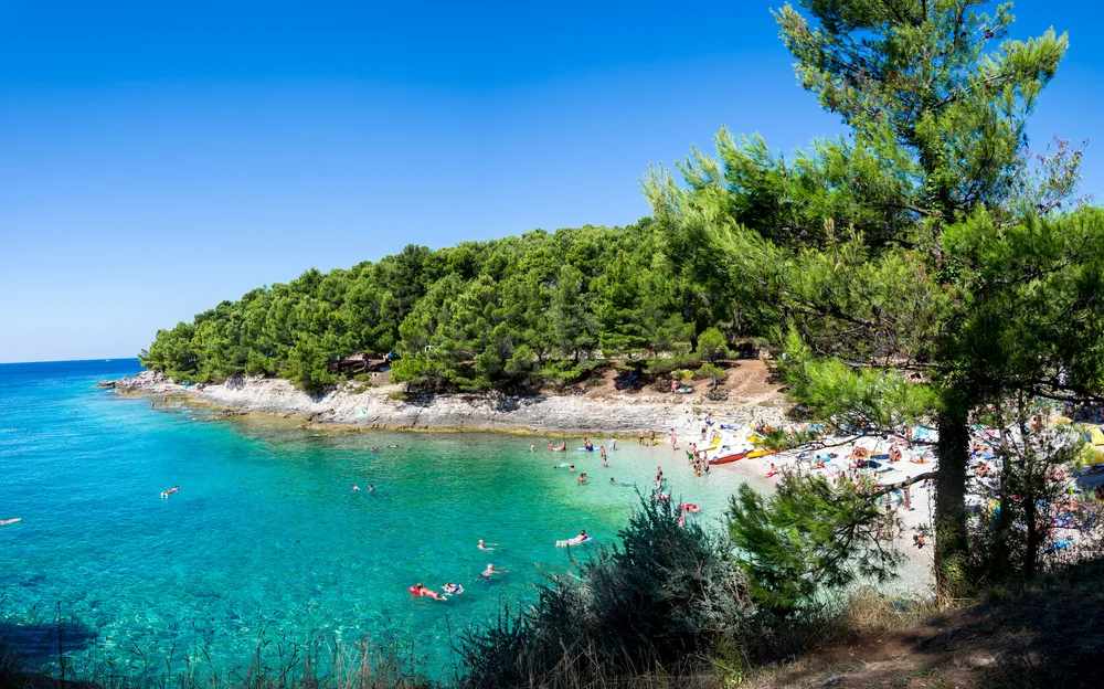 Beach in Pula, Croatia