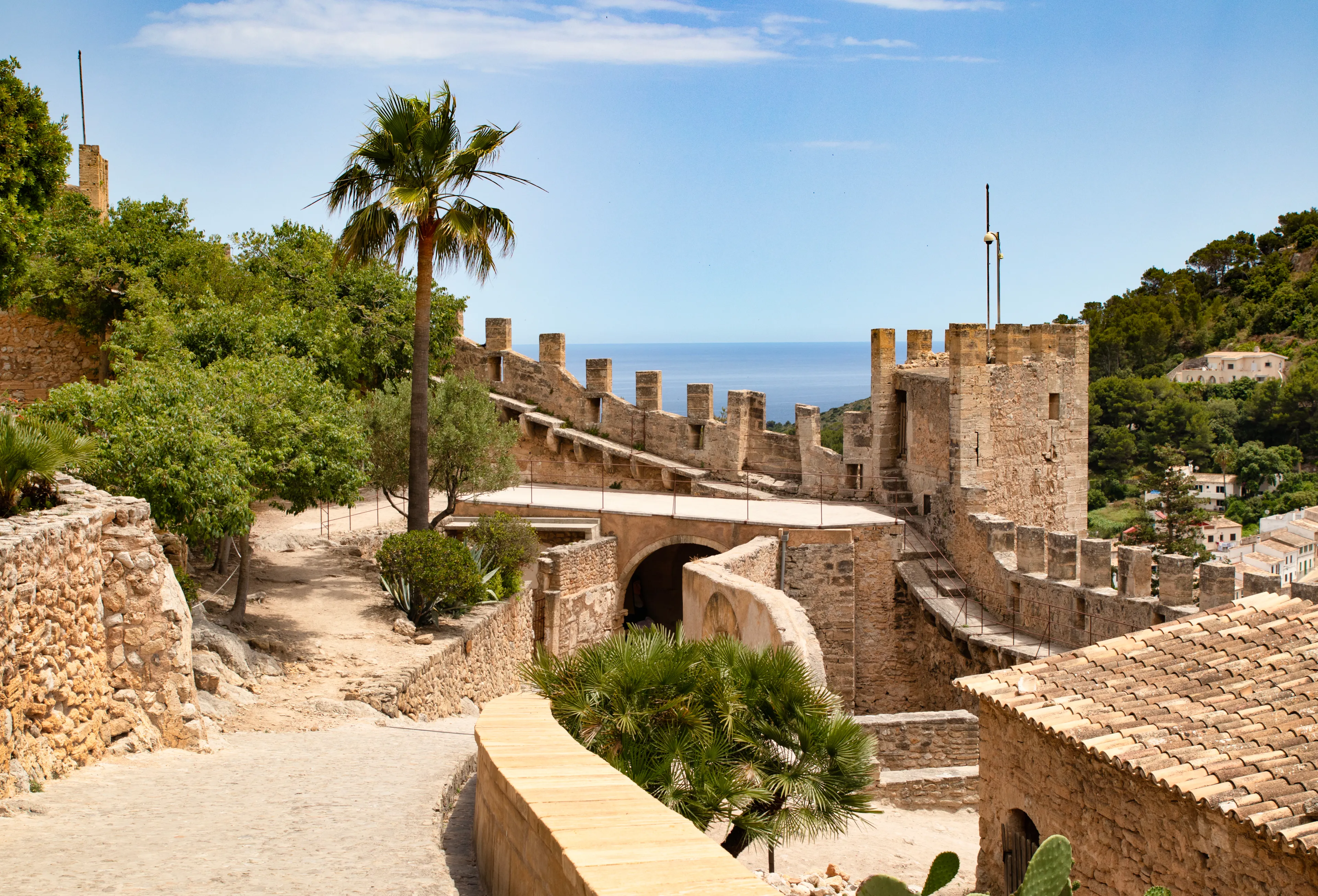 Castell de Capdepera by the sea 