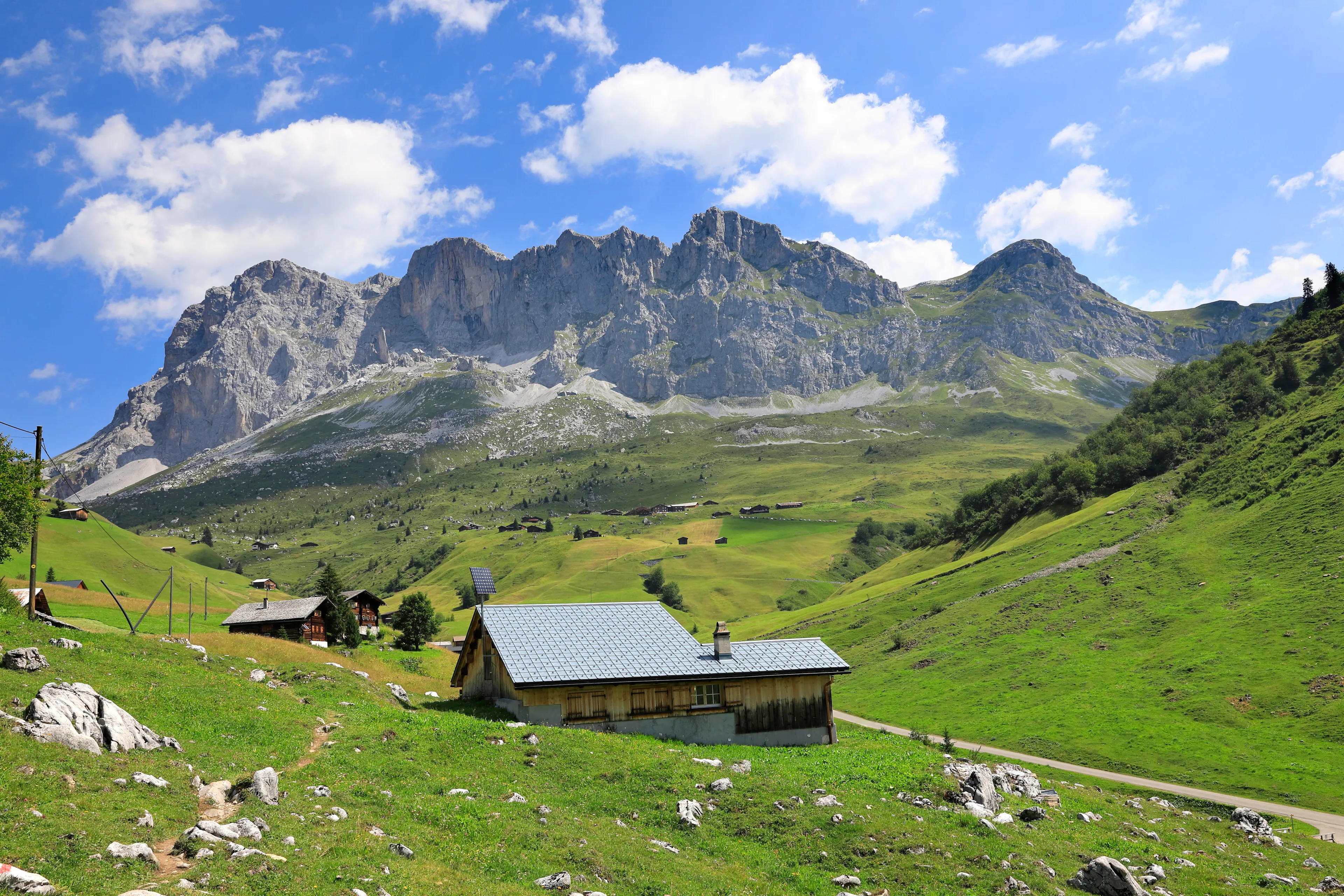 Sulzfluh near Sankt Antönien in the swiss alps, Grisons, Switzerland 2020 