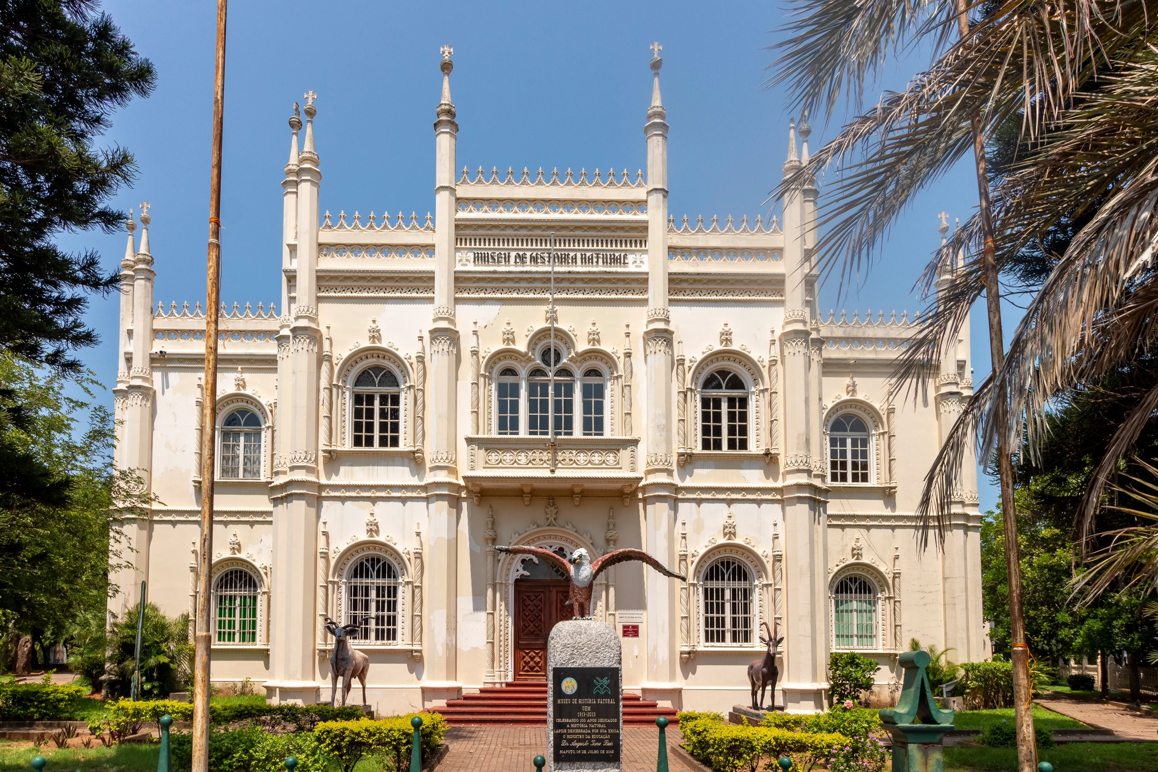 Maputo, Mozambique - December 31, 2023: National History Museum built in 1911 in former Portuguese Empire