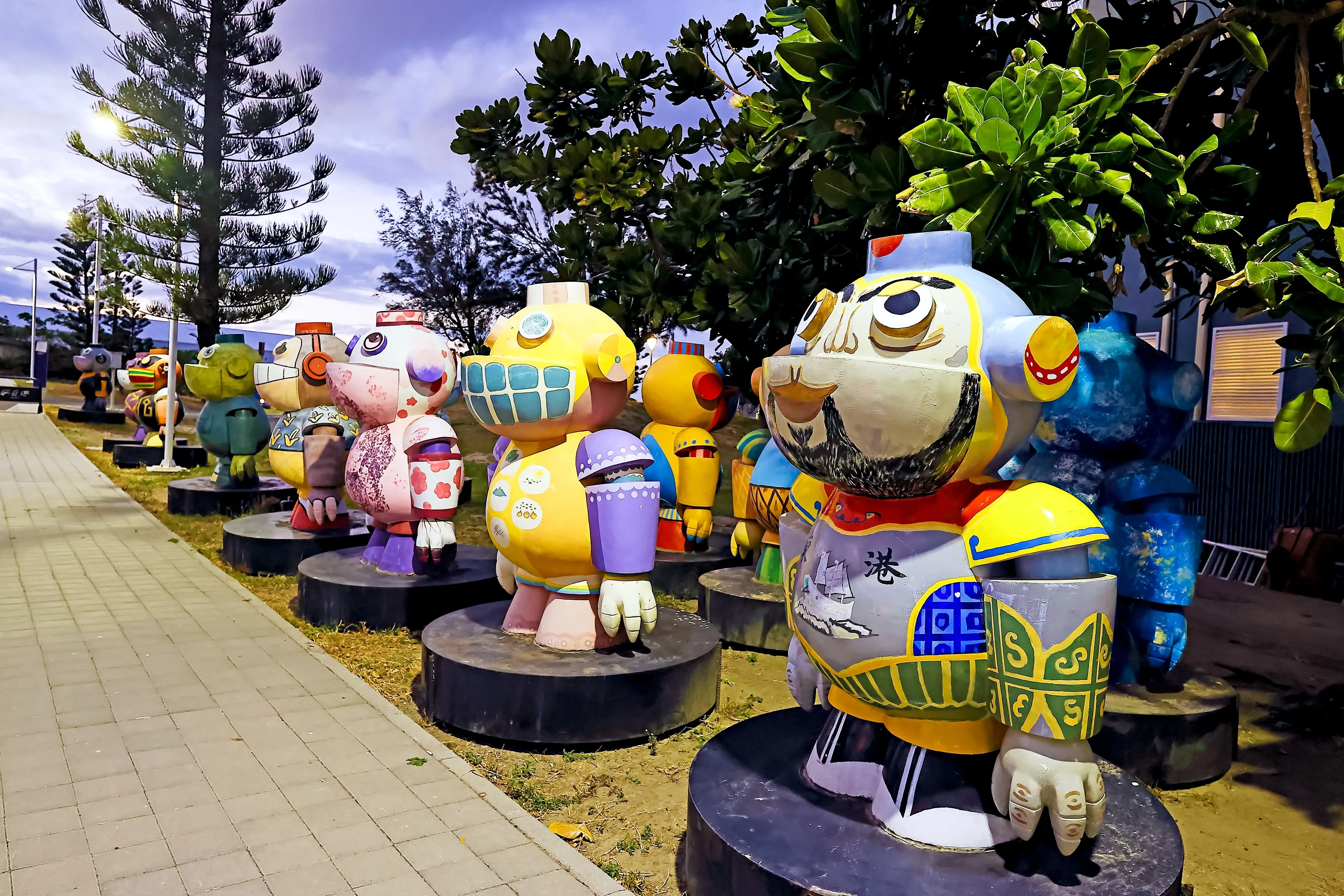 Pingtung County, Taiwan - Feb 1th,2023: PINGTUNG LUO SHAN FENG ARTS FESTIVAL at Seaside Gallery beside Pingtung Haikou Port