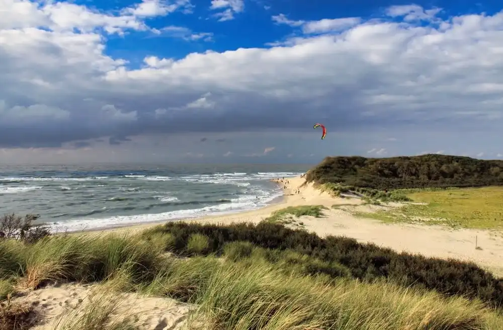 Knokke Heist beach on a cloudy day Knokke Heist beach on a cloudy day
