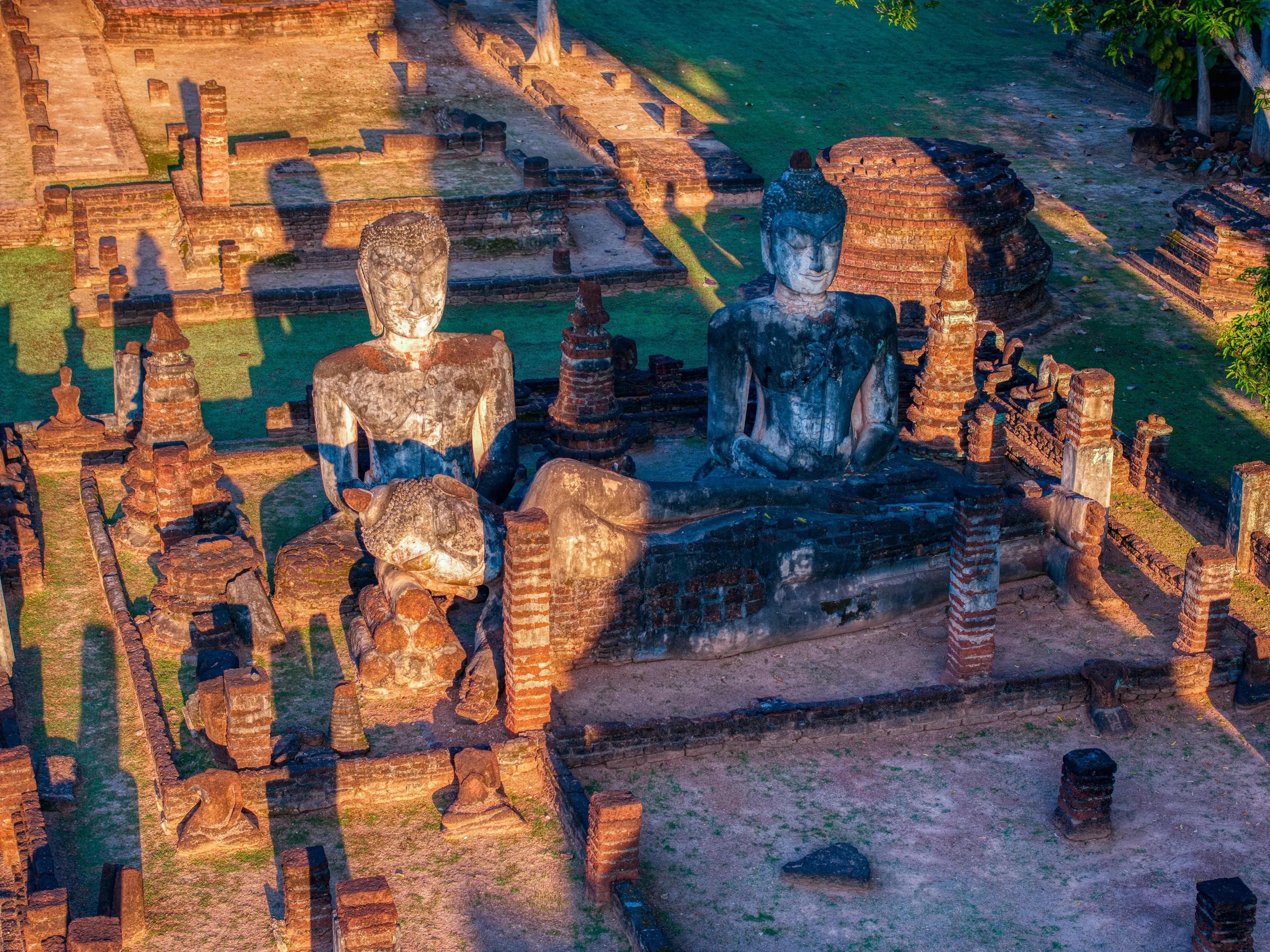 Wat Phra Kaeo at Kamphaeng Phet Historical Park in Thailand
