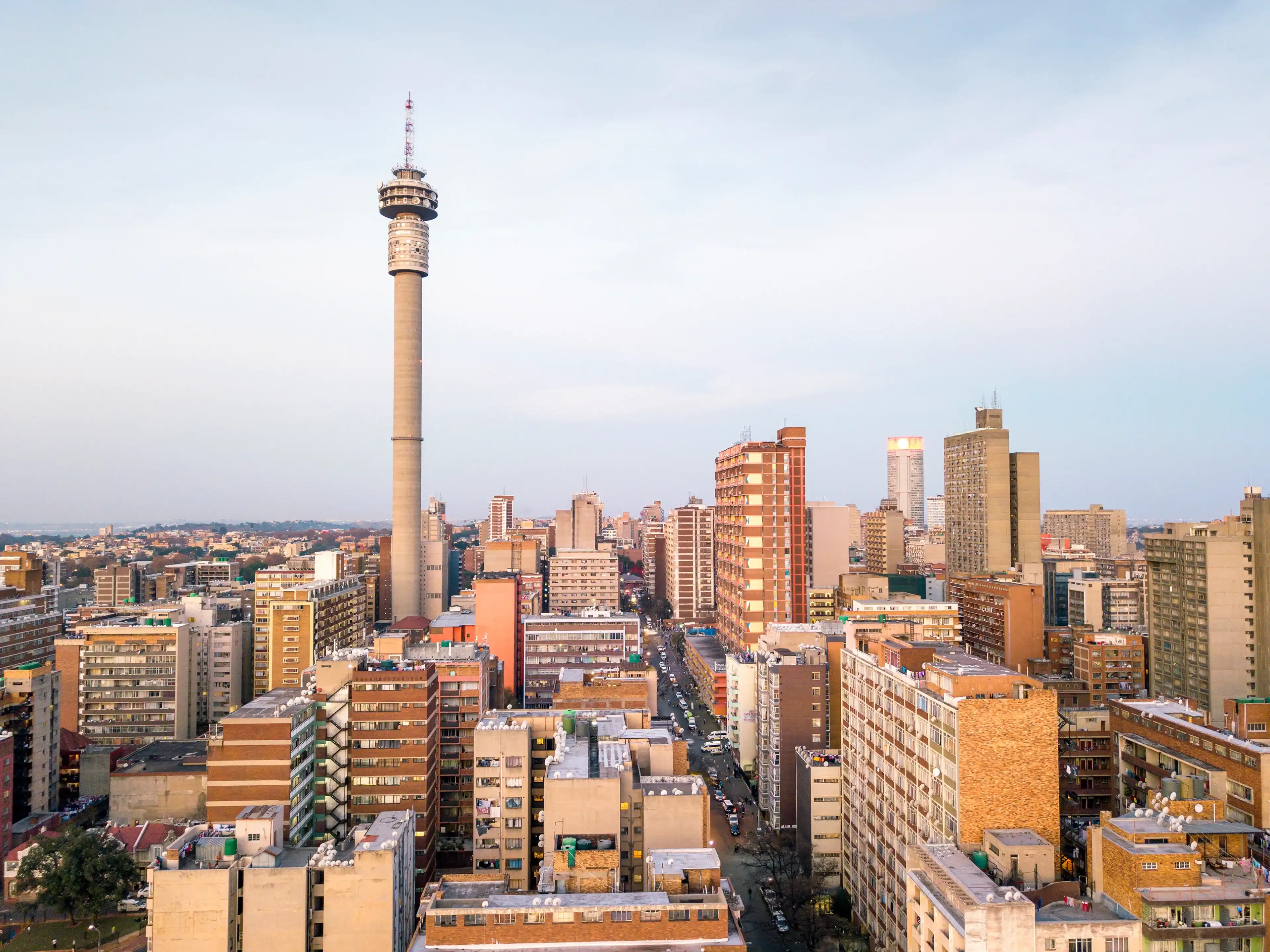 Skyscrapers in downtown of Johannesburg, South Africa