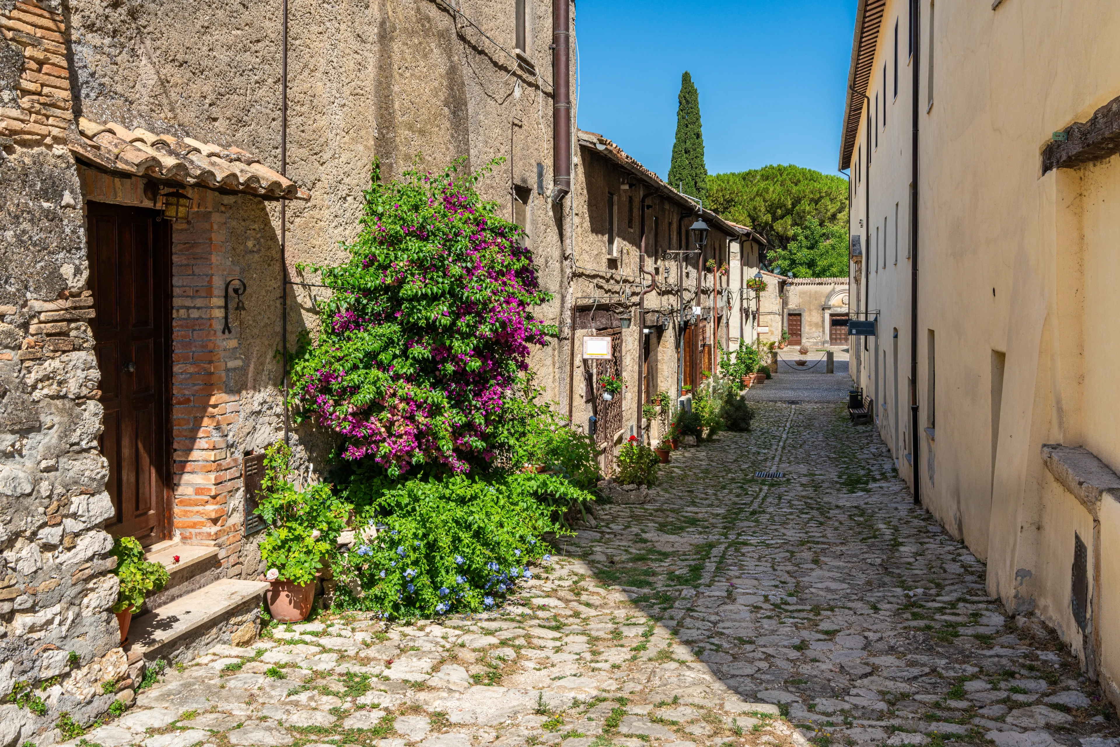 The picturesque Farfa village, in the Province of Rieti, Lazio, Italy.
