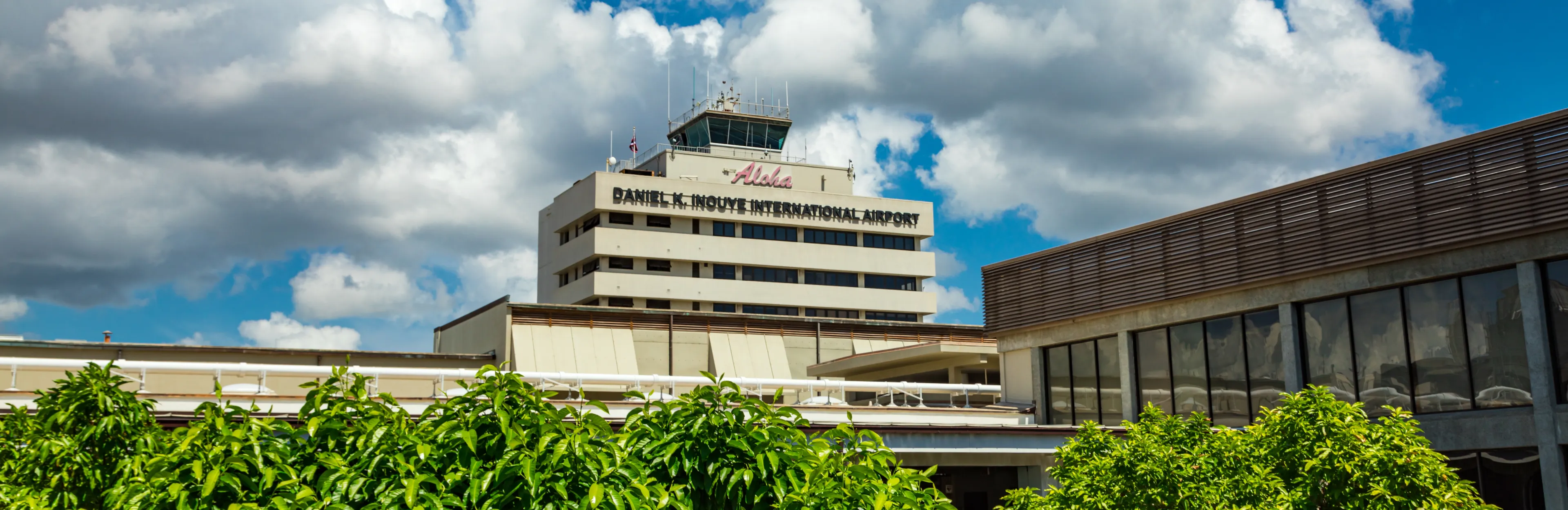 March 9, 2022. Daniel K. Inouye International Airport. Daniel K. Inouye International Airport, also known as Honolulu International Airport. Oahu, Honolulu. Hawaii, USA. Panoramic image.