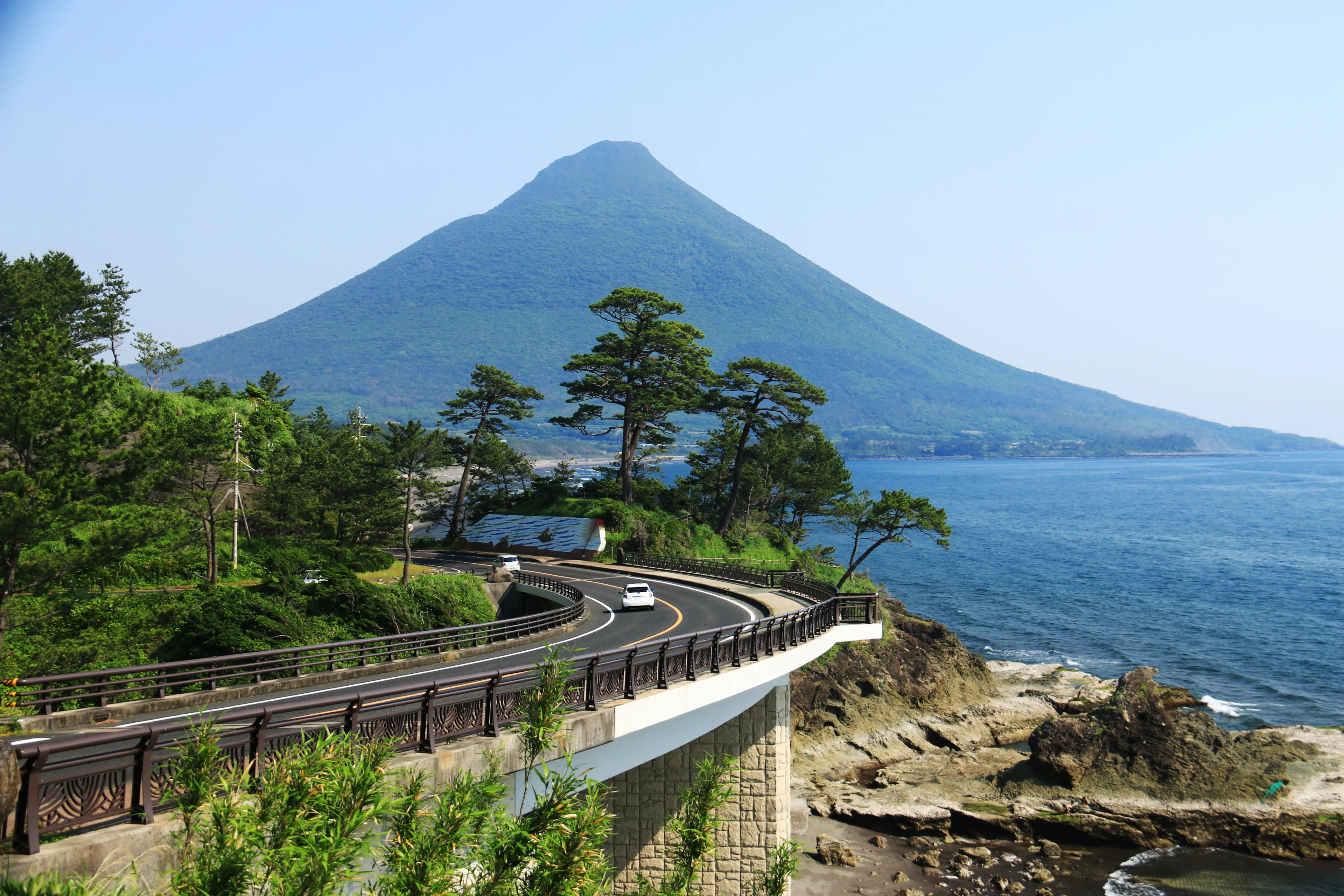 Scenery with Mt.Kaimondake, Kagoshima Prefecture, Japan