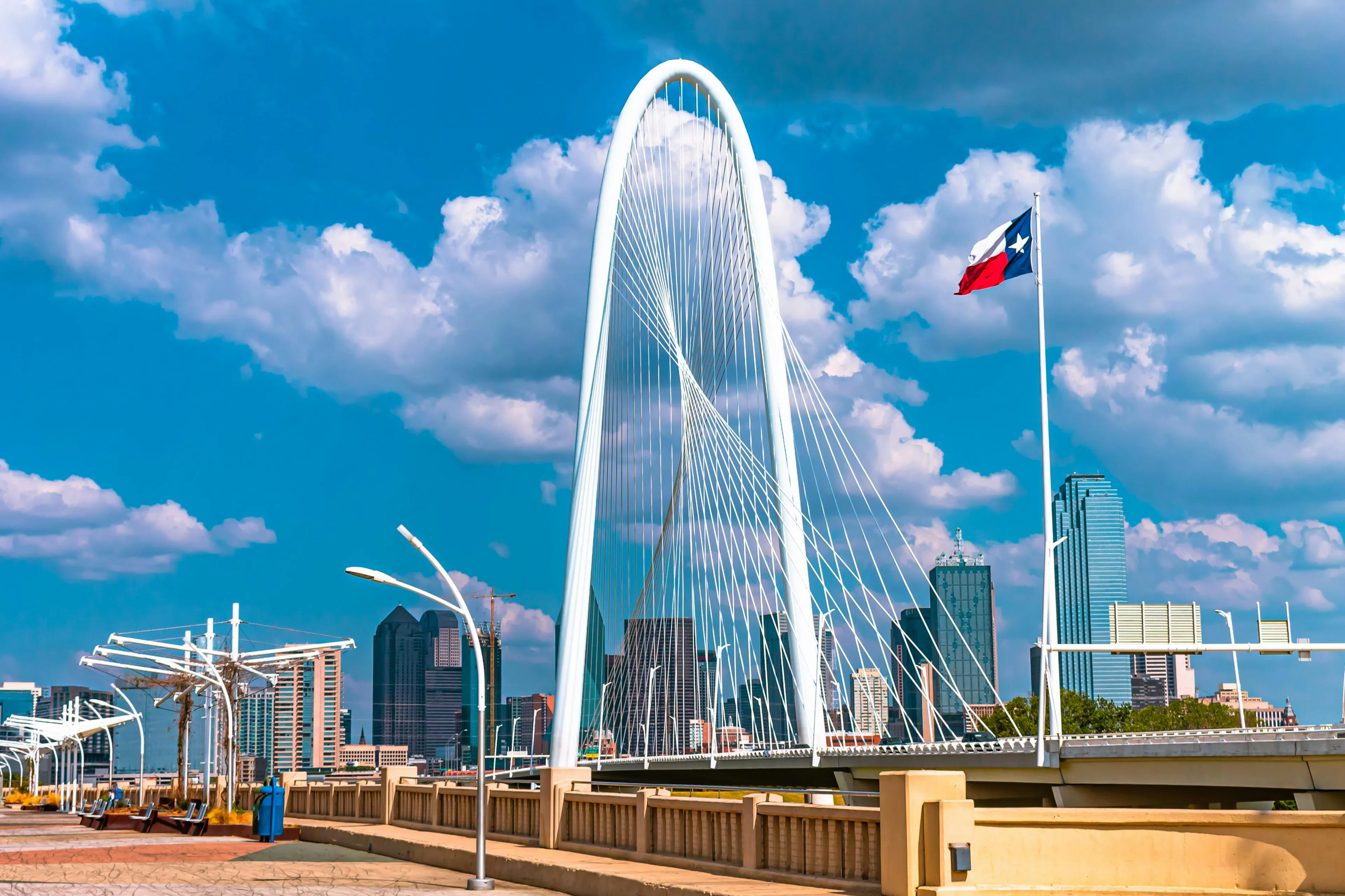 Margaret Hunt Hill Bridge in Dallas, Texas