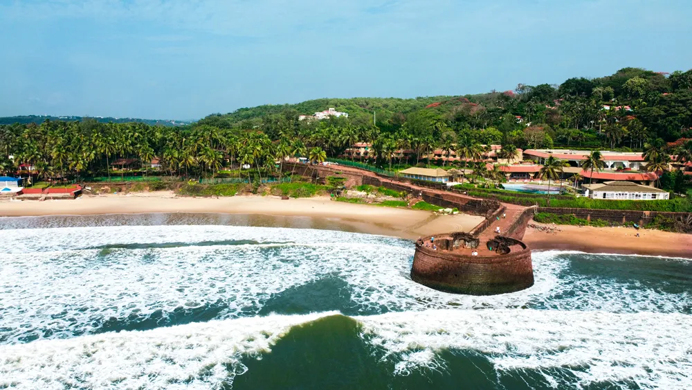 India goa candolim aguada fort