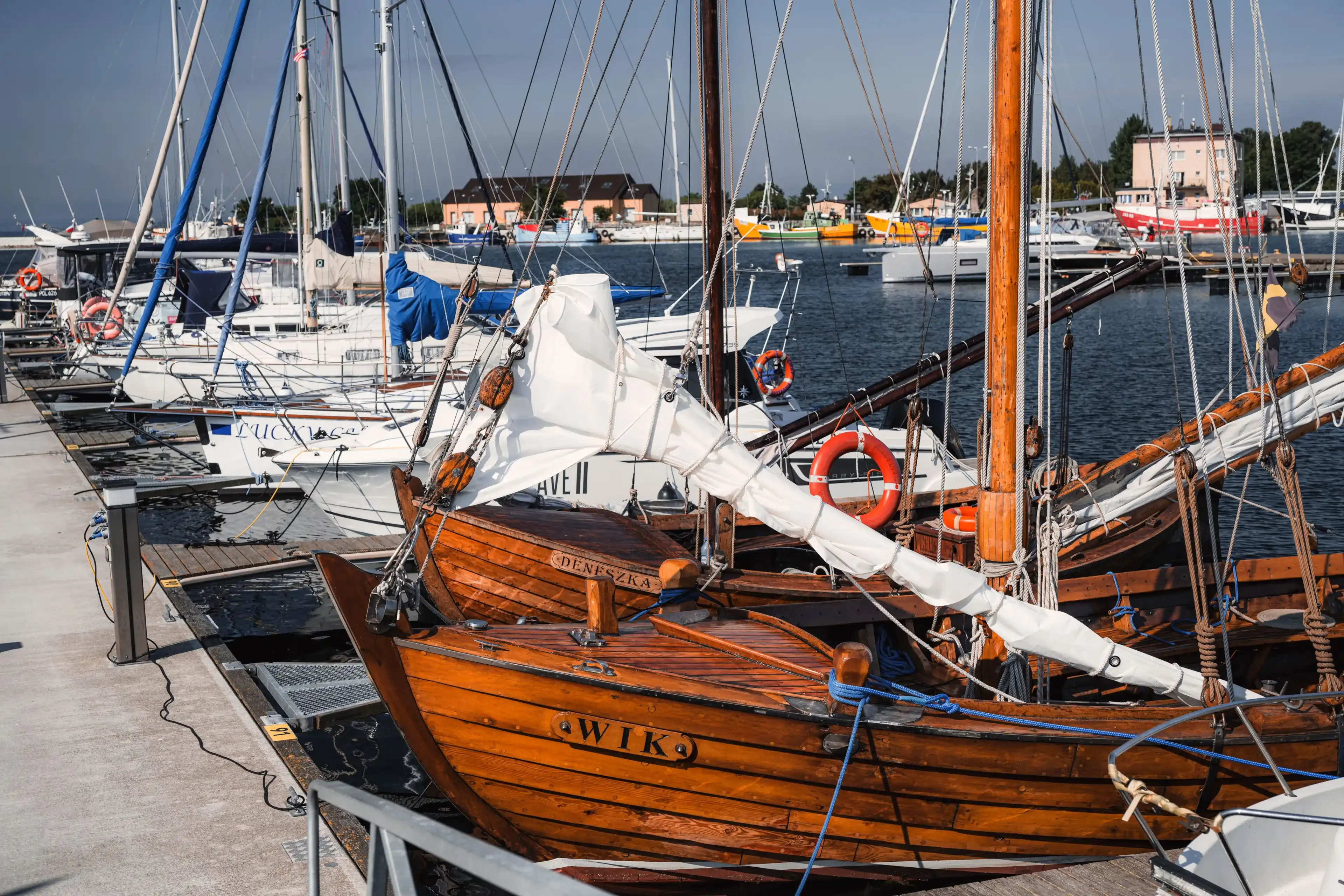 Jastarnia, Poland - June 3 2024: Port of Jastarnia during summer day , Hel Peninsula Baltic Sea, Poland Jastarnia, Poland - June 3 2024: Port of Jastarnia during summer day , Hel Peninsula Baltic Sea, Poland