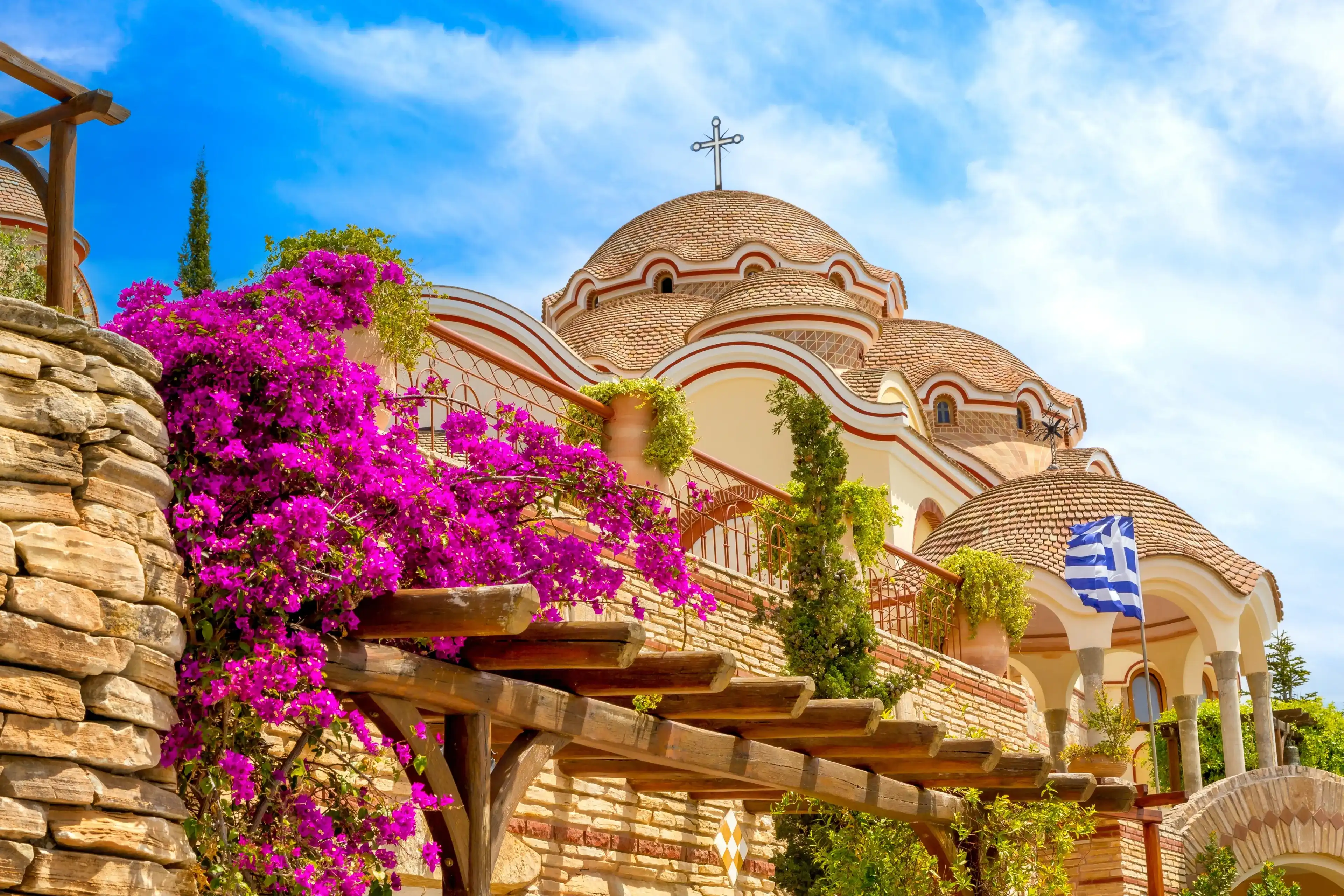 Archangel Michael Monastery in Thassos or Thasos island, Greece Archangel Michael Monastery in Thassos or Thasos island, Greece