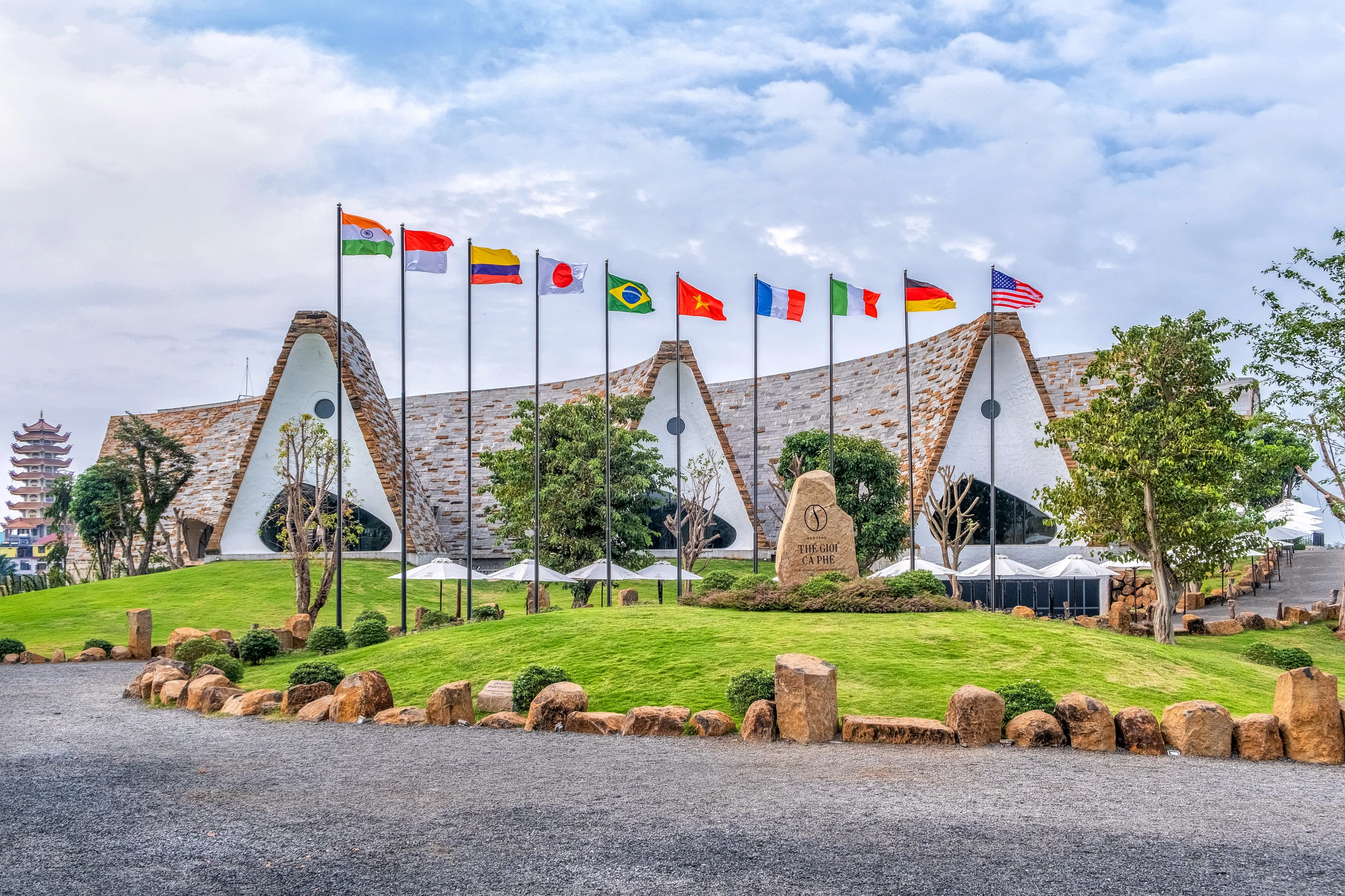 BUON ME THUOT, VIETNAM - NOV 08, 2019: Coffee world museum, general view, Buon Me Thuot city, Dak Lak province, Vietnam